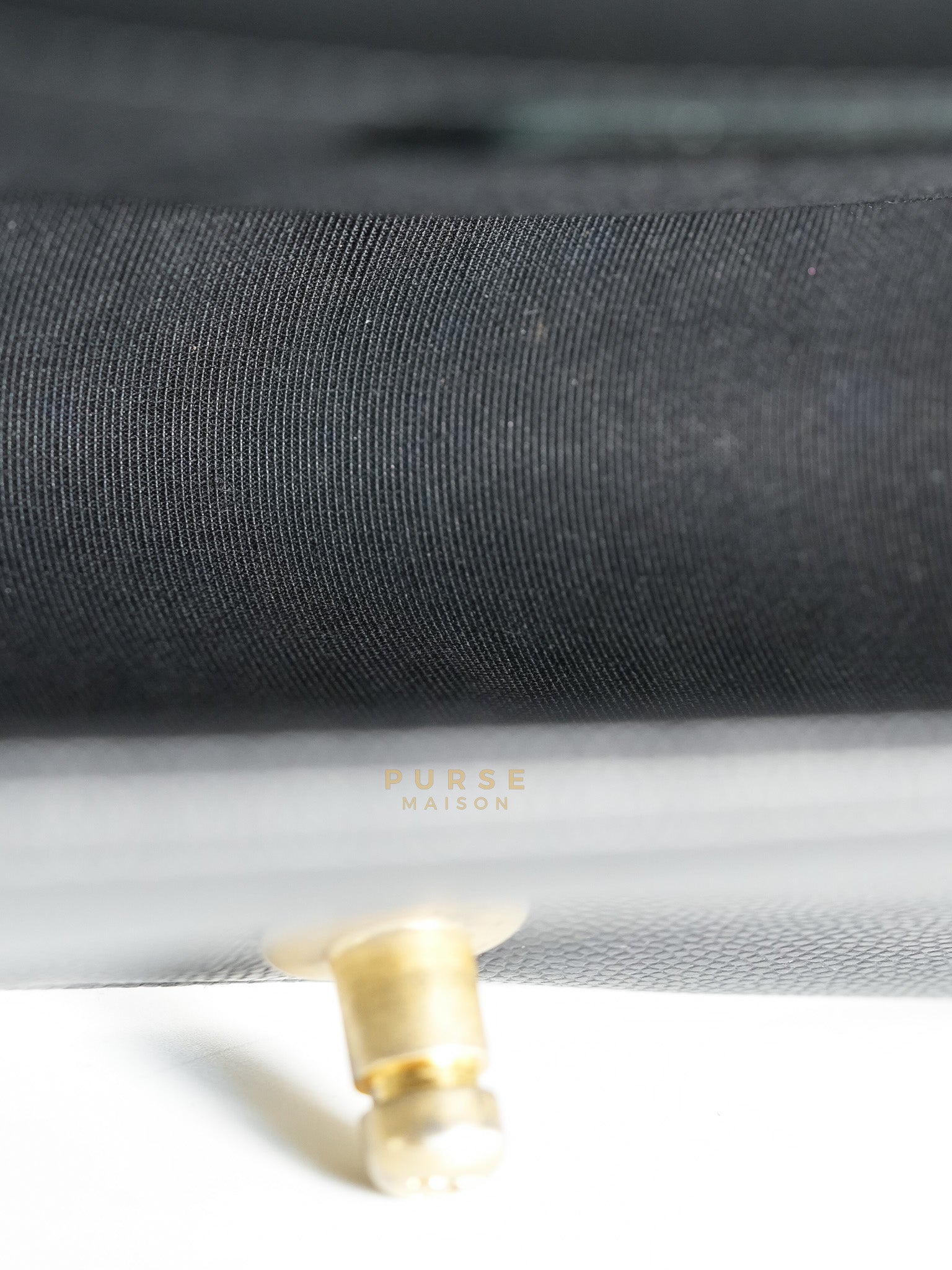 Boy Medium in Black Caviar Leather Aged Gold Hardware (Series 27) | Purse Maison Luxury Bags Shop