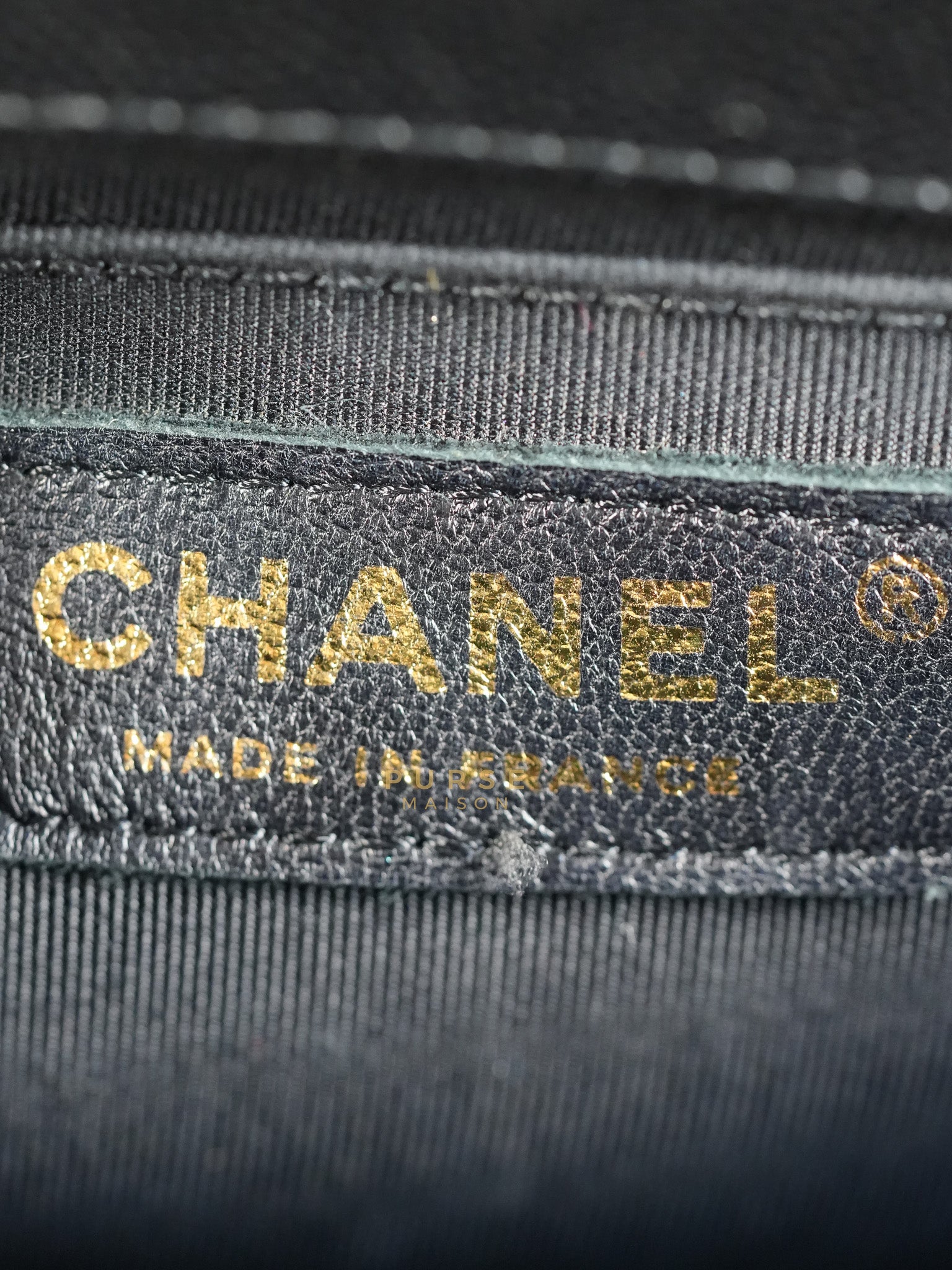 Boy Medium in Black Caviar Leather Aged Gold Hardware (Series 27) | Purse Maison Luxury Bags Shop