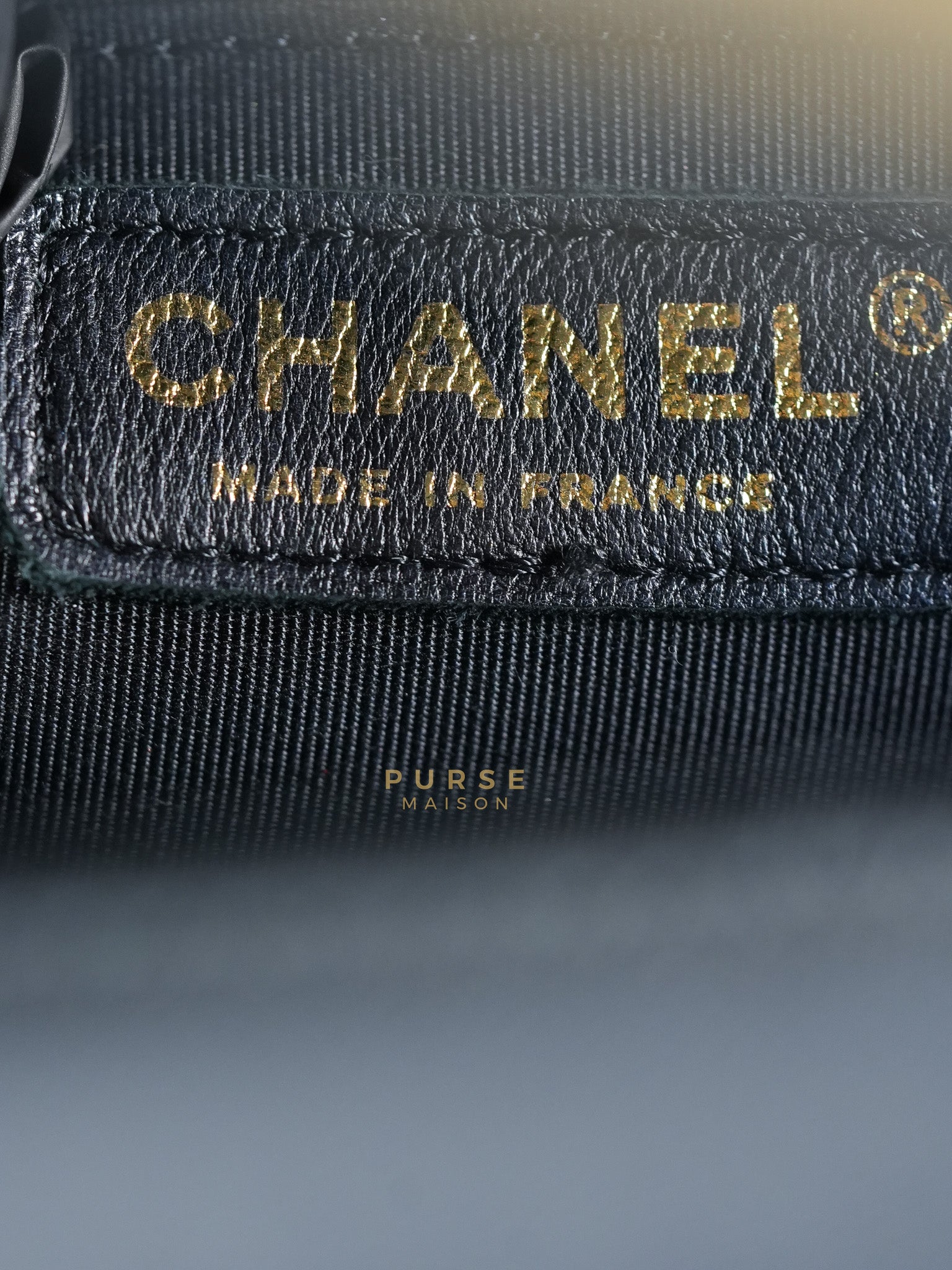 Boy Medium in Black Caviar Leather Aged Gold Hardware (Series 27) | Purse Maison Luxury Bags Shop