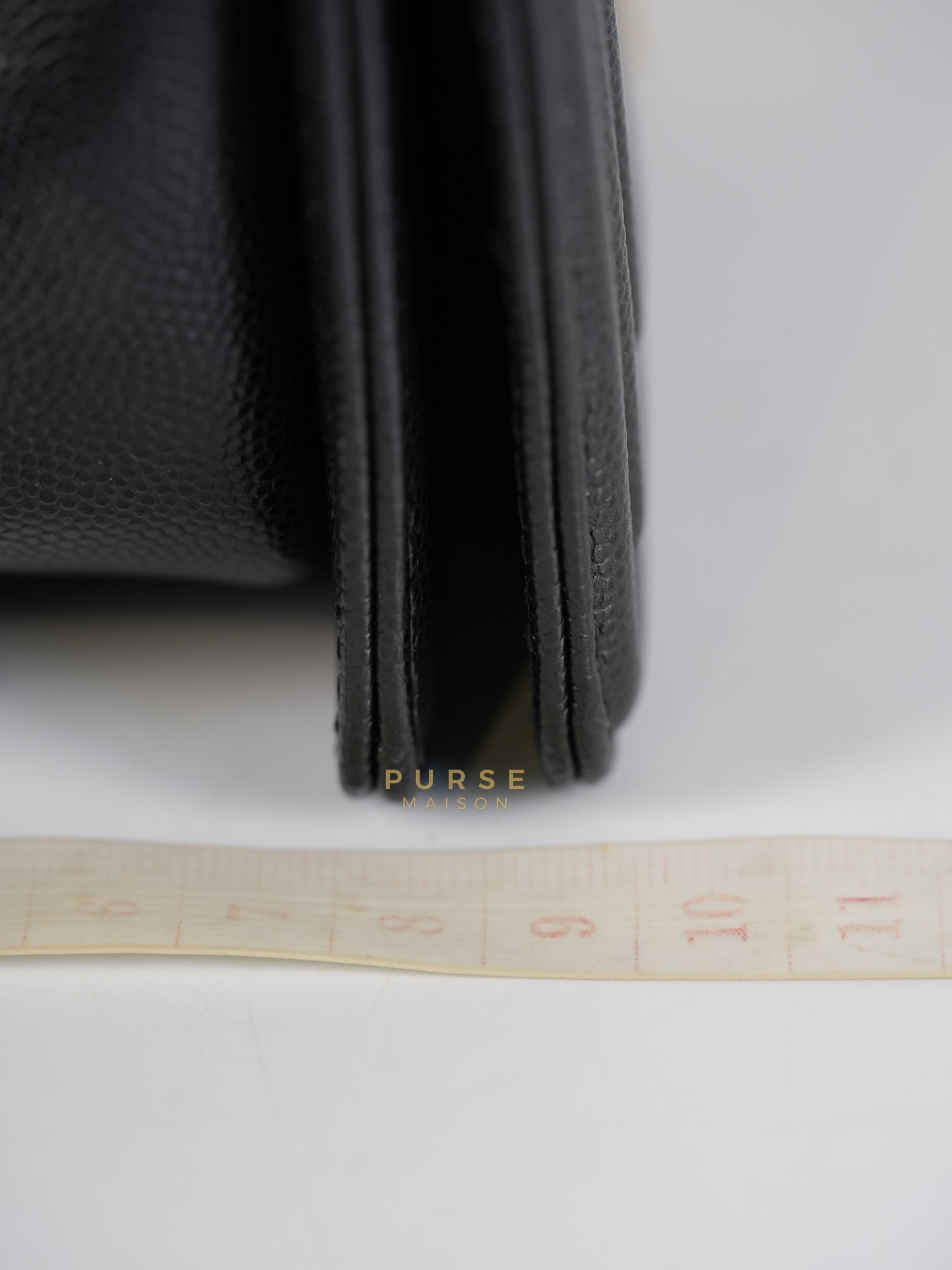 Boy Medium in Black Caviar Leather Aged Gold Hardware (Series 27) | Purse Maison Luxury Bags Shop