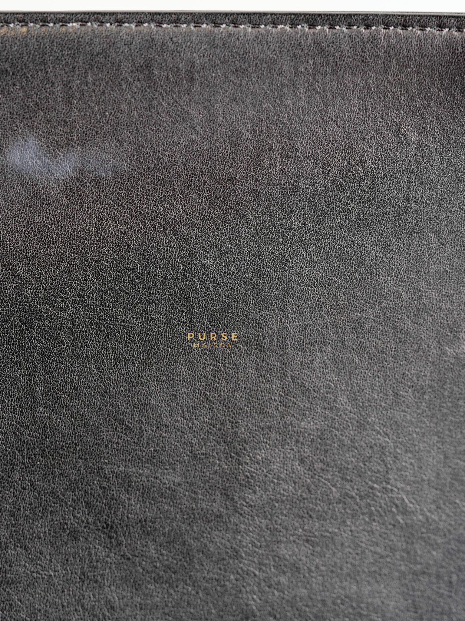 Boy New Medium Chevron Leather Boy Shoulder in Gun Metal Tone Hardware Series 20 | Purse Maison Luxury Bags Shop