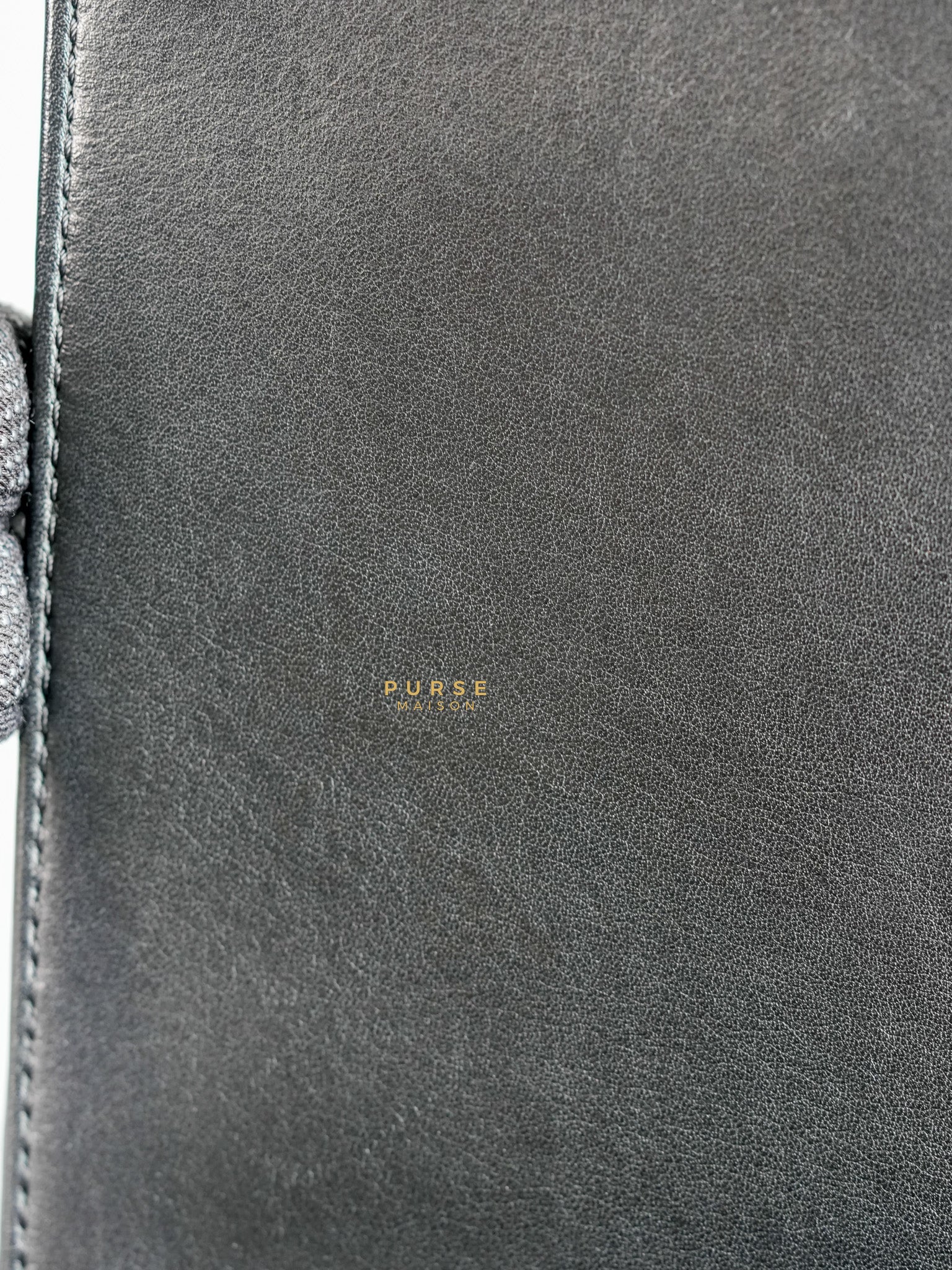 Boy New Medium Chevron Leather Boy Shoulder in Gun Metal Tone Hardware Series 20 | Purse Maison Luxury Bags Shop