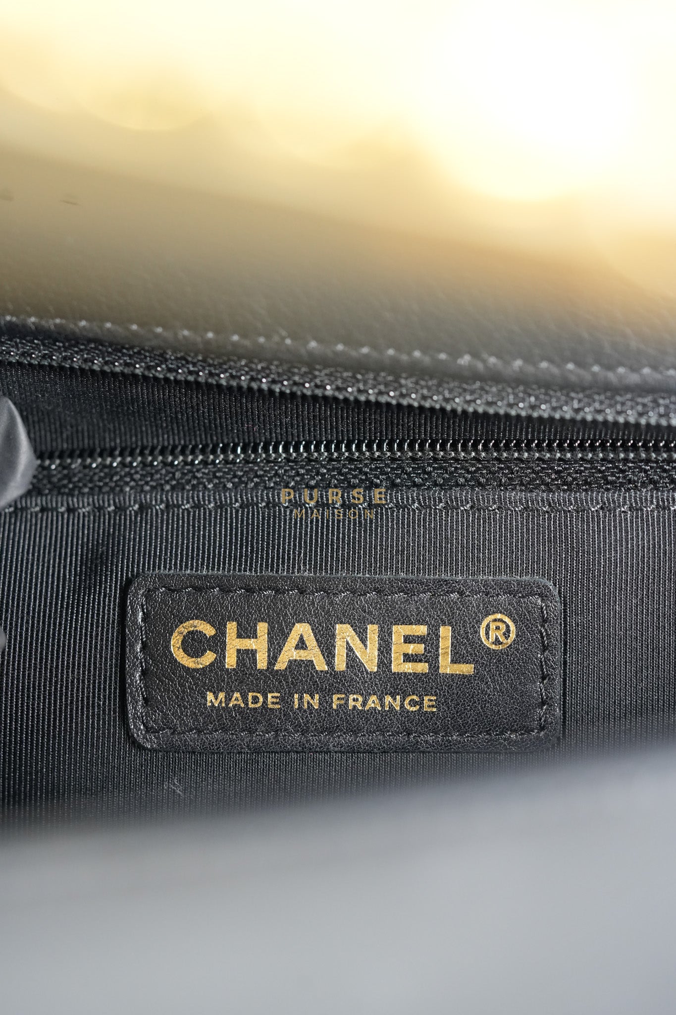 Boy New Medium in Black Quilted Lambskin Leather and Aged Gold Hardware Series 20 | Purse Maison Luxury Bags Shop