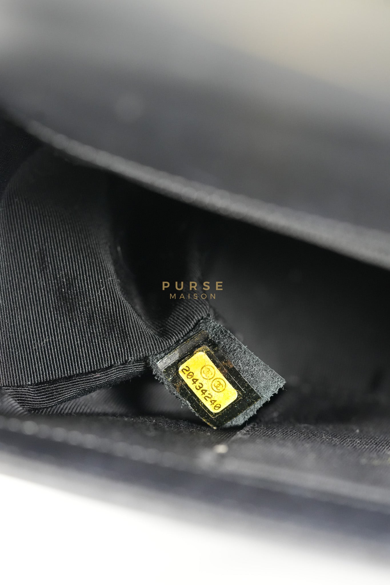 Boy New Medium in Black Quilted Lambskin Leather and Aged Gold Hardware Series 20 | Purse Maison Luxury Bags Shop