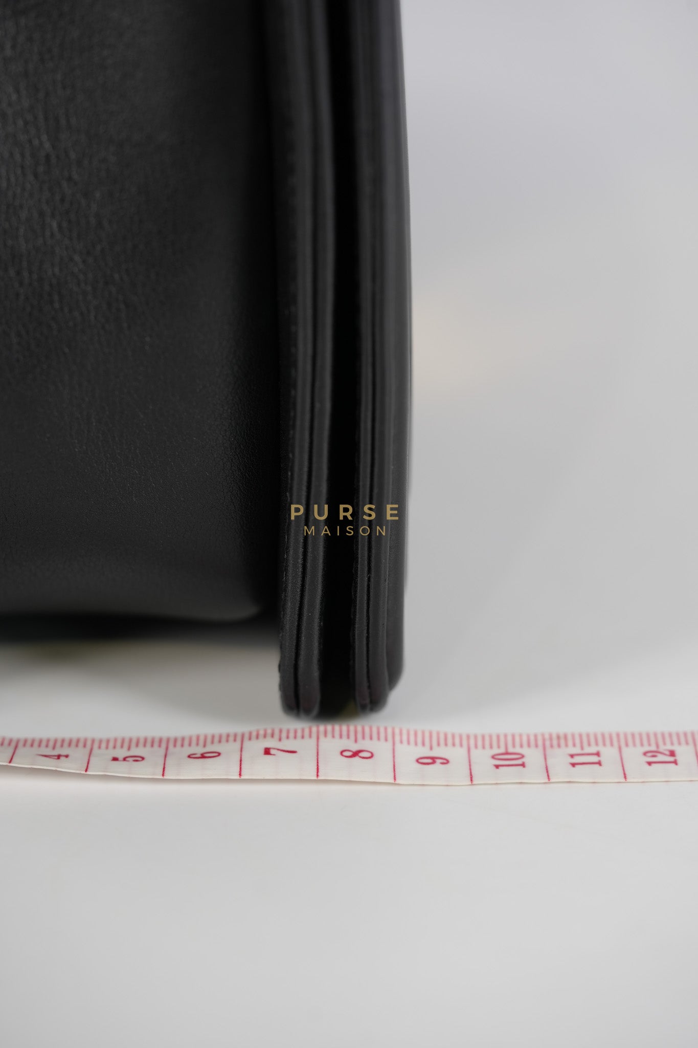 Boy New Medium in Black Quilted Lambskin Leather and Aged Gold Hardware Series 20 | Purse Maison Luxury Bags Shop