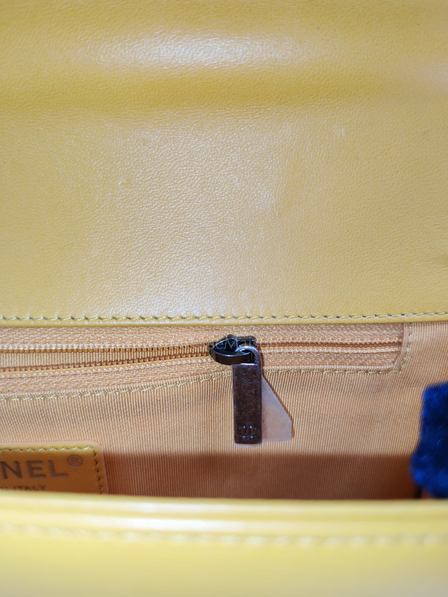 Boy New Medium in Yellow Quilted Lambskin Leather and Ruthenium Hardware Series 20 | Purse Maison Luxury Bags Shop