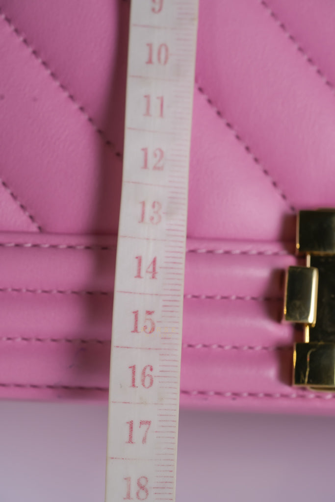 Boy Old Medium Chevron in Lambskin Leather and Light Gold Hardware (Microchip) | Purse Maison Luxury Bags Shop