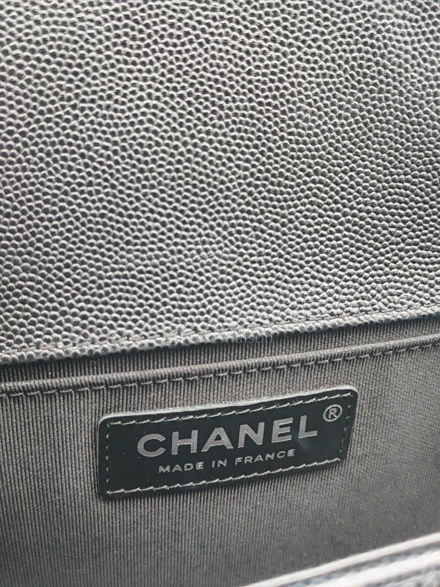 Boy Old Medium in Black Caviar Leather and Ruthenium Hardware Series 27 | Purse Maison Luxury Bags Shop