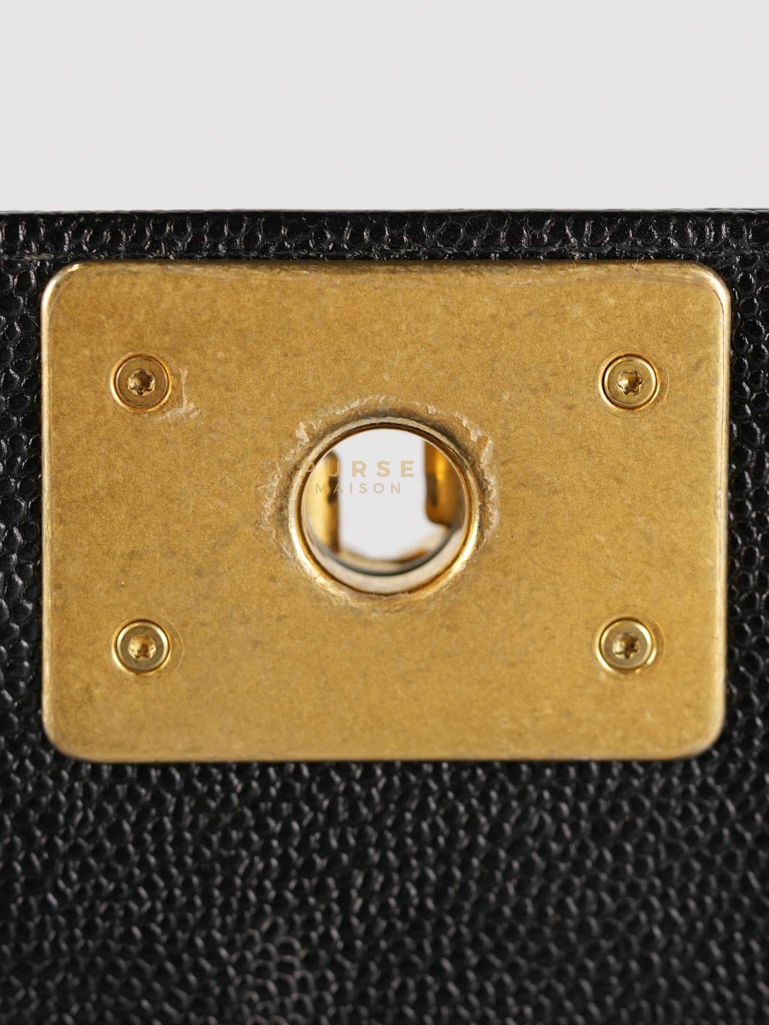 Boy Old Medium in Black Chevron Caviar Leather & Aged Gold Hardware Series 25 | Purse Maison Luxury Bags Shop