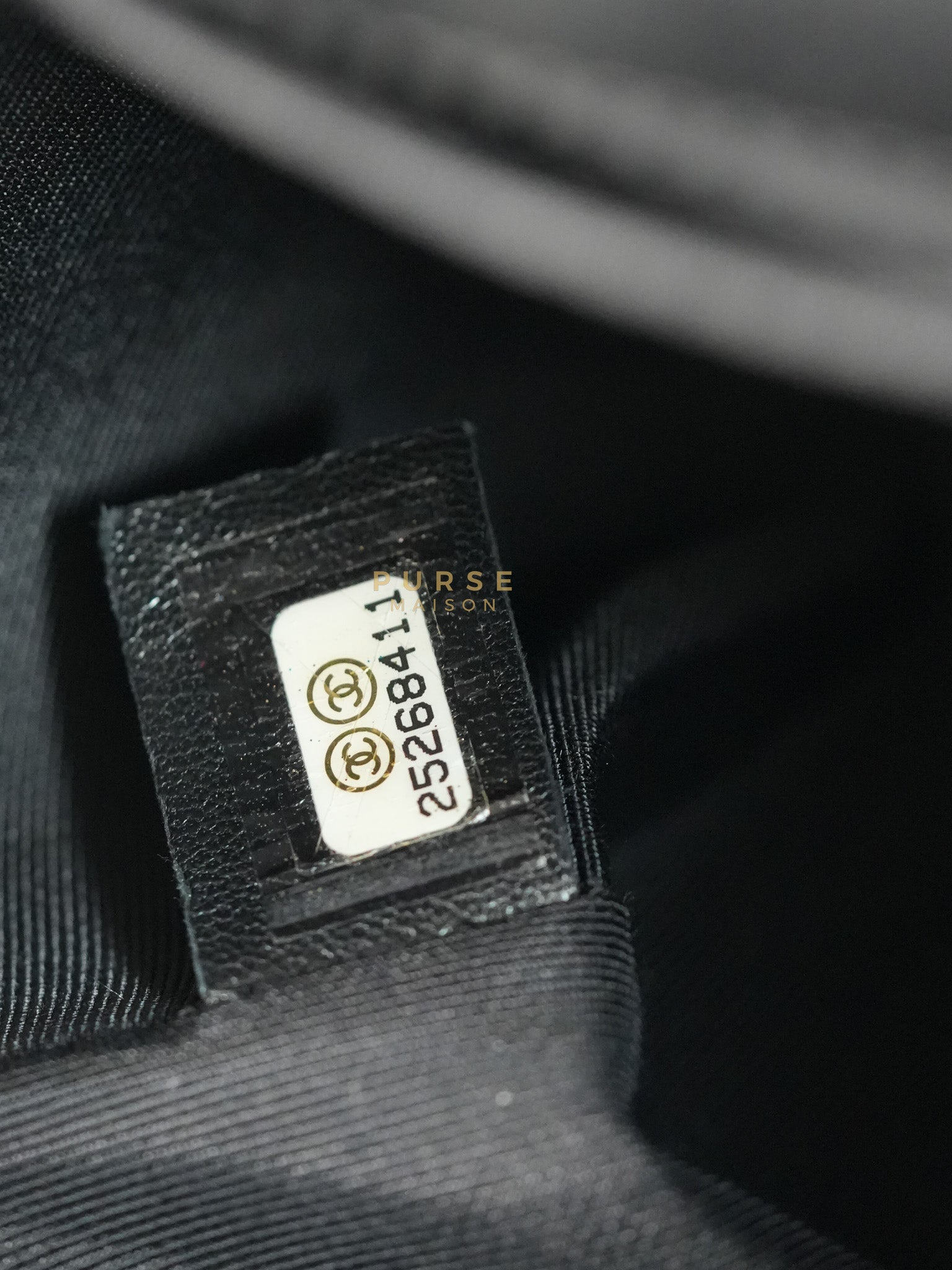 Boy Old Medium in Black Chevron Caviar Leather & Aged Gold Hardware Series 25 | Purse Maison Luxury Bags Shop