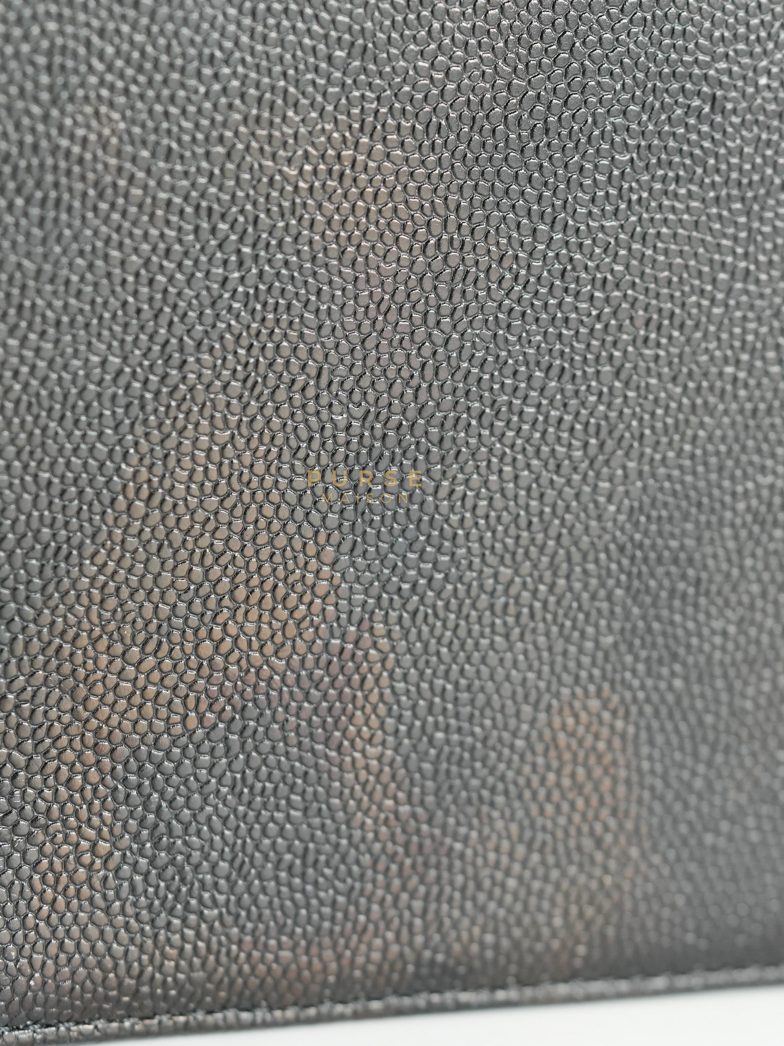 Boy Old Medium in Black Chevron Caviar Leather & Aged Gold Hardware Series 25 | Purse Maison Luxury Bags Shop