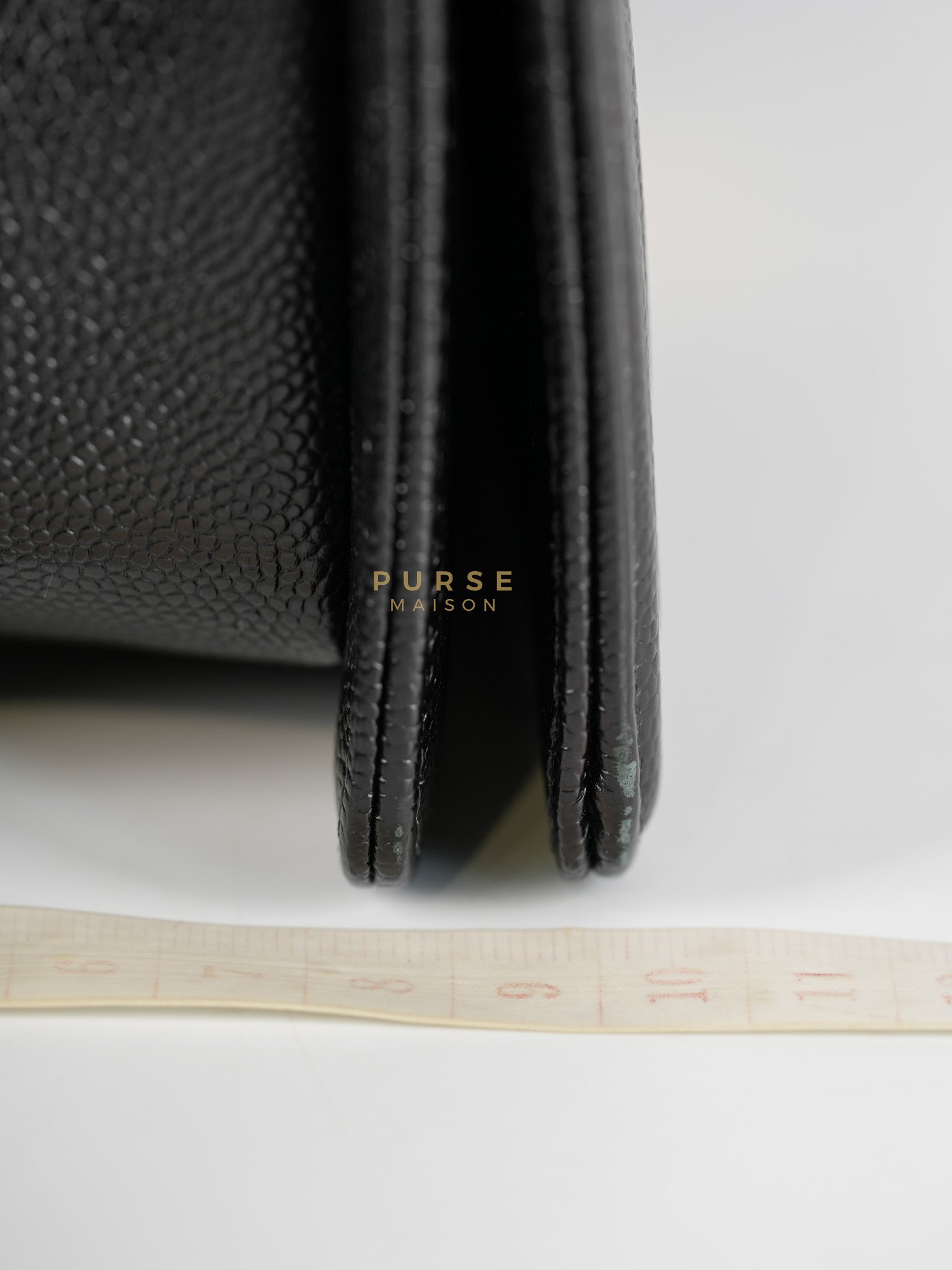 Boy Old Medium in Black Chevron Caviar Leather & Aged Gold Hardware Series 25 | Purse Maison Luxury Bags Shop