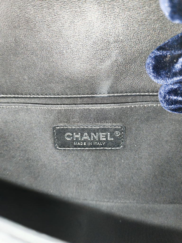 Boy Old Medium in Black Lambskin Ruthenium Hardware (Series 25) | Purse Maison Luxury Bags Shop