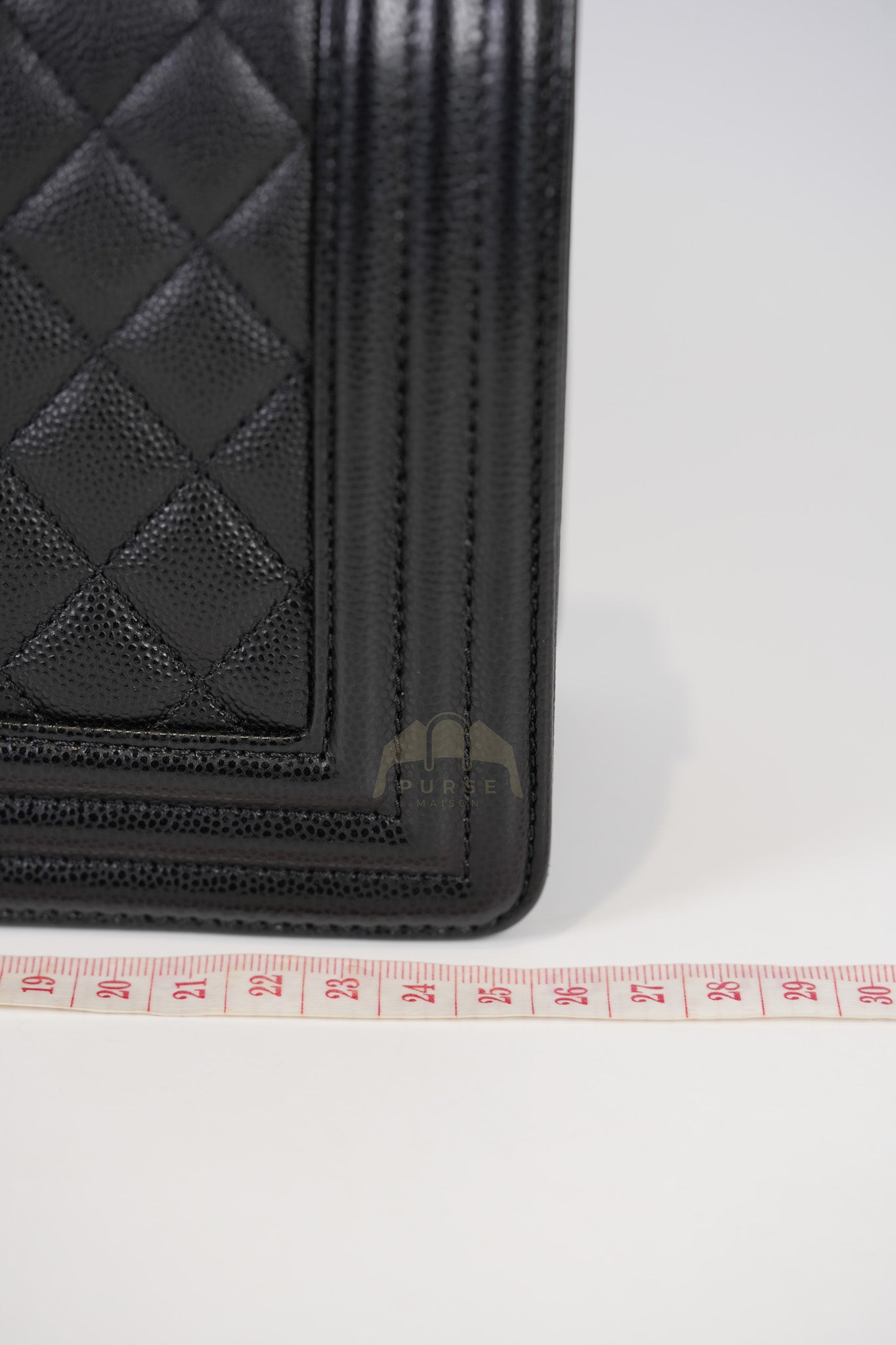 Boy Old Medium in Black Quilted Caviar Leather & Ruthenium Hardware Series 29 | Purse Maison Luxury Bags Shop