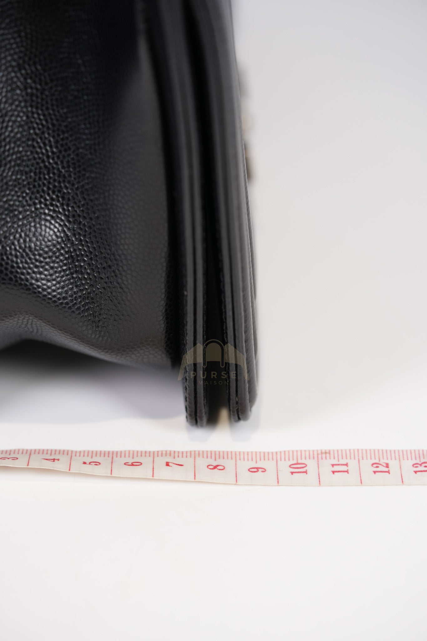 Boy Old Medium in Black Quilted Caviar Leather & Ruthenium Hardware Series 29 | Purse Maison Luxury Bags Shop