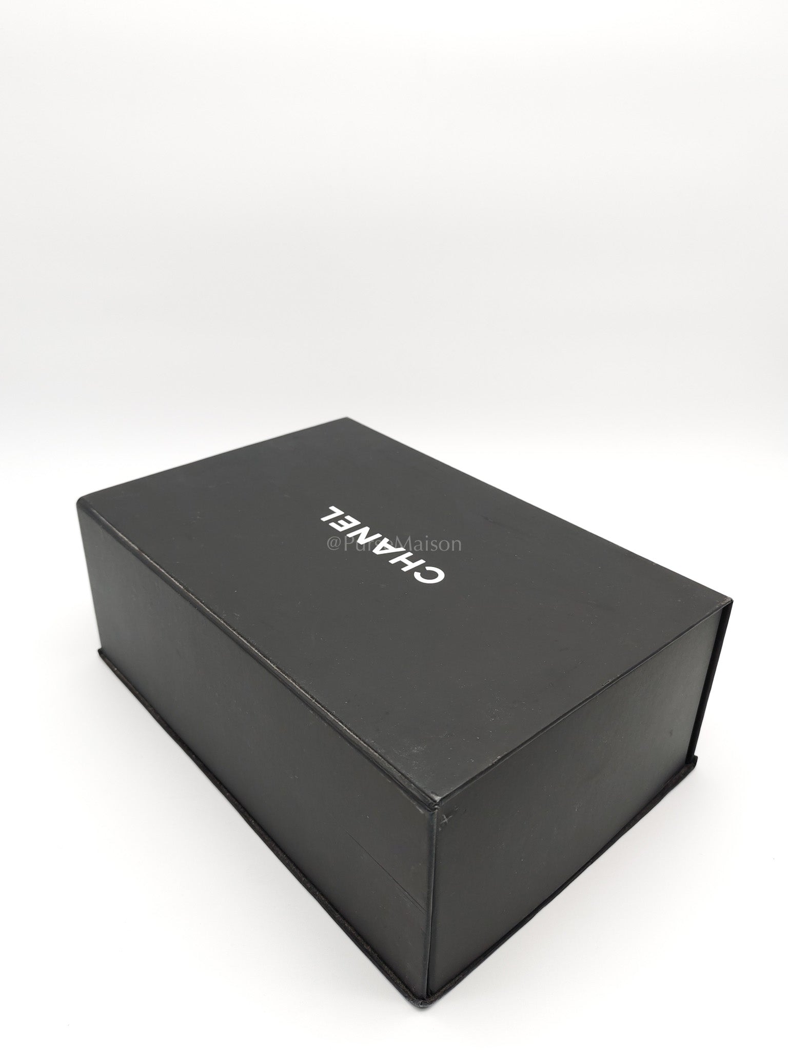 Boy Old Medium in Blue Gray Chevron Caviar Leather and Aged Gold Hardware Series 25 | Purse Maison Luxury Bags Shop