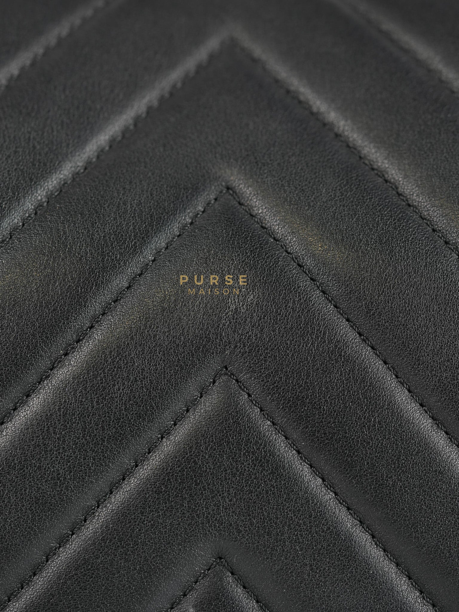 Boy Old Medium in Chevron Lambskin Leather and Aged Gold Harware Series 25 | Purse Maison Luxury Bags Shop