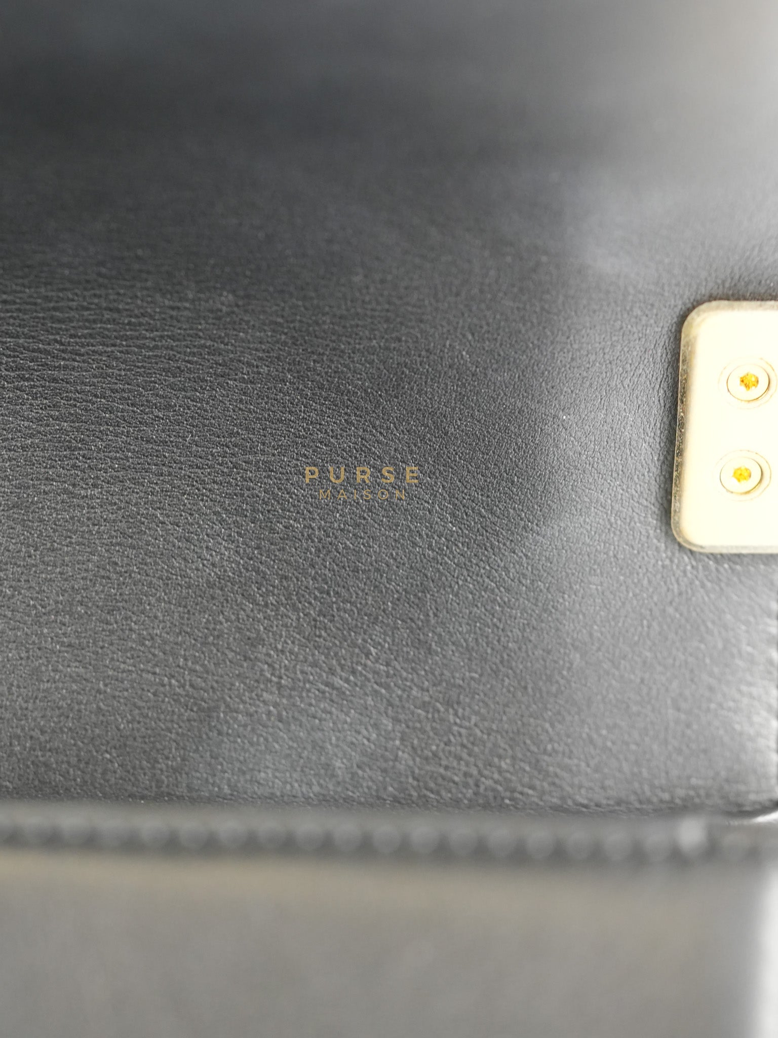 Boy Old Medium in Chevron Lambskin Leather and Aged Gold Harware Series 25 | Purse Maison Luxury Bags Shop