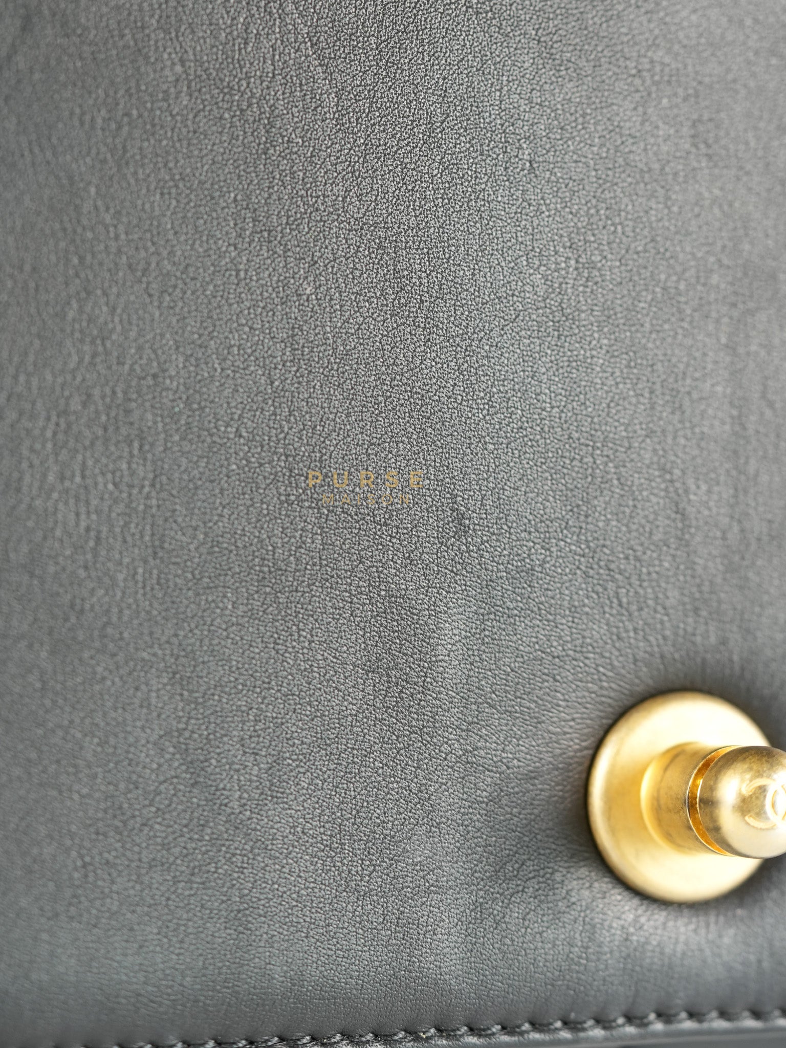 Boy Old Medium in Chevron Lambskin Leather and Aged Gold Harware Series 25 | Purse Maison Luxury Bags Shop