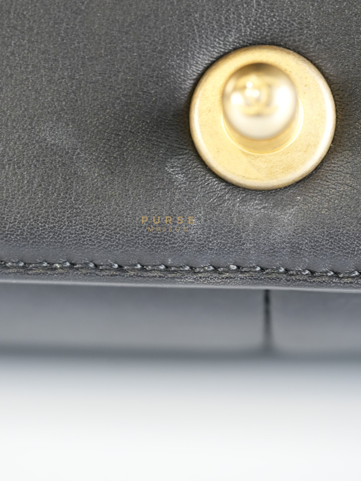 Boy Old Medium in Chevron Lambskin Leather and Aged Gold Harware Series 25 | Purse Maison Luxury Bags Shop