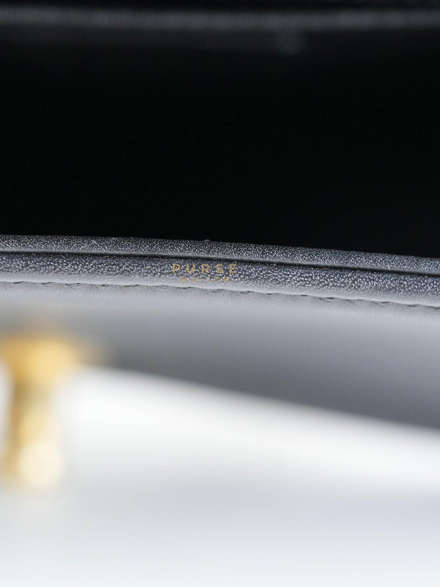 Boy Old Medium in Chevron Lambskin Leather and Aged Gold Harware Series 25 | Purse Maison Luxury Bags Shop