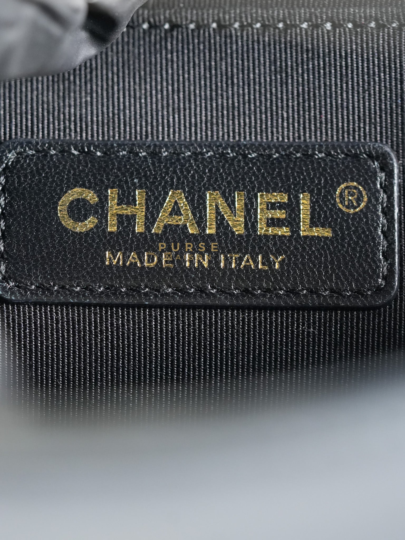 Boy Old Medium in Chevron Lambskin Leather and Aged Gold Harware Series 25 | Purse Maison Luxury Bags Shop