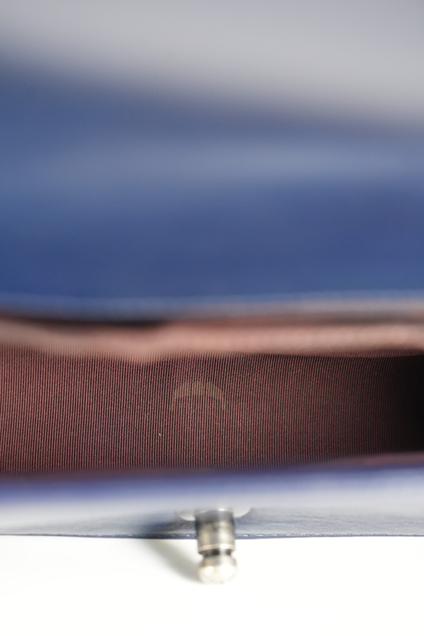 Boy Old Medium in Dark Blue Chevron Lambskin Leather Ruthenium Hardware (Series 20) | Purse Maison Luxury Bags Shop