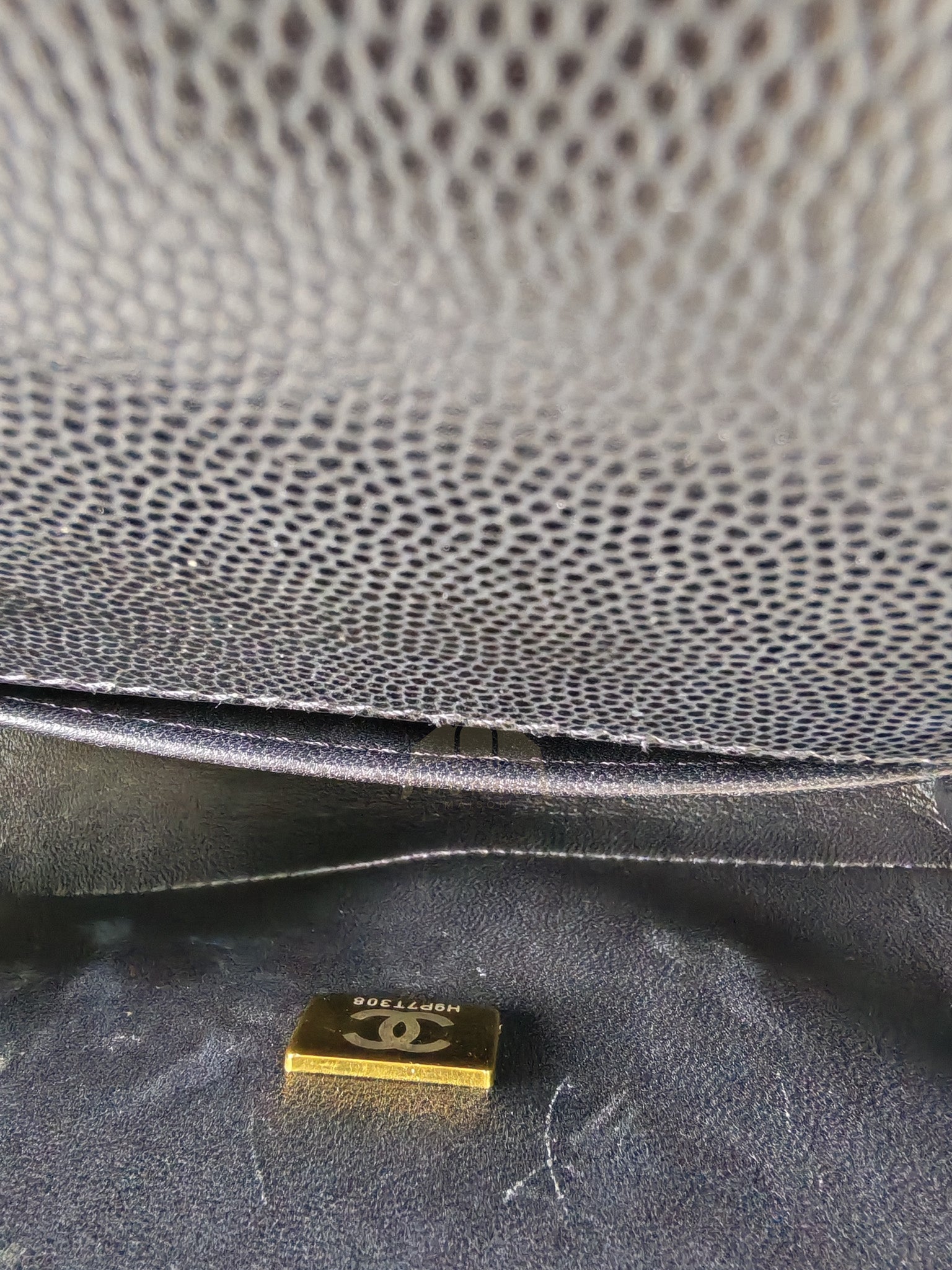 Boy Small in Black Caviar Leather & Age Gold Hardware Microchip | Purse Maison Luxury Bags Shop