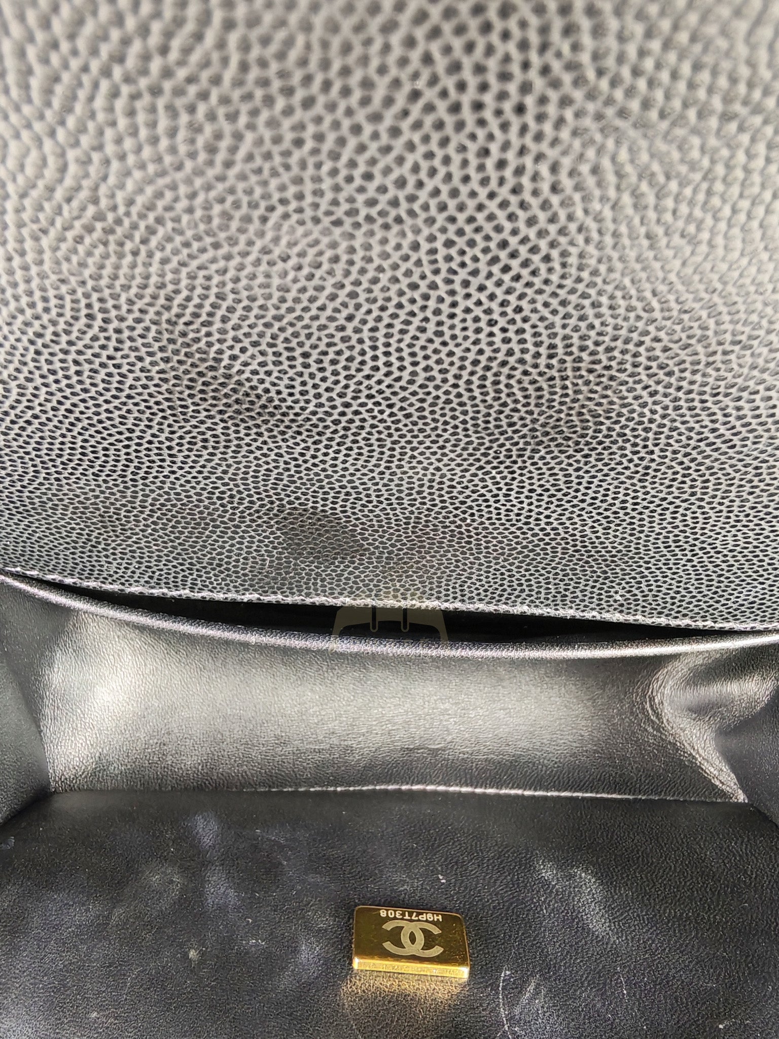 Boy Small in Black Caviar Leather & Age Gold Hardware Microchip | Purse Maison Luxury Bags Shop