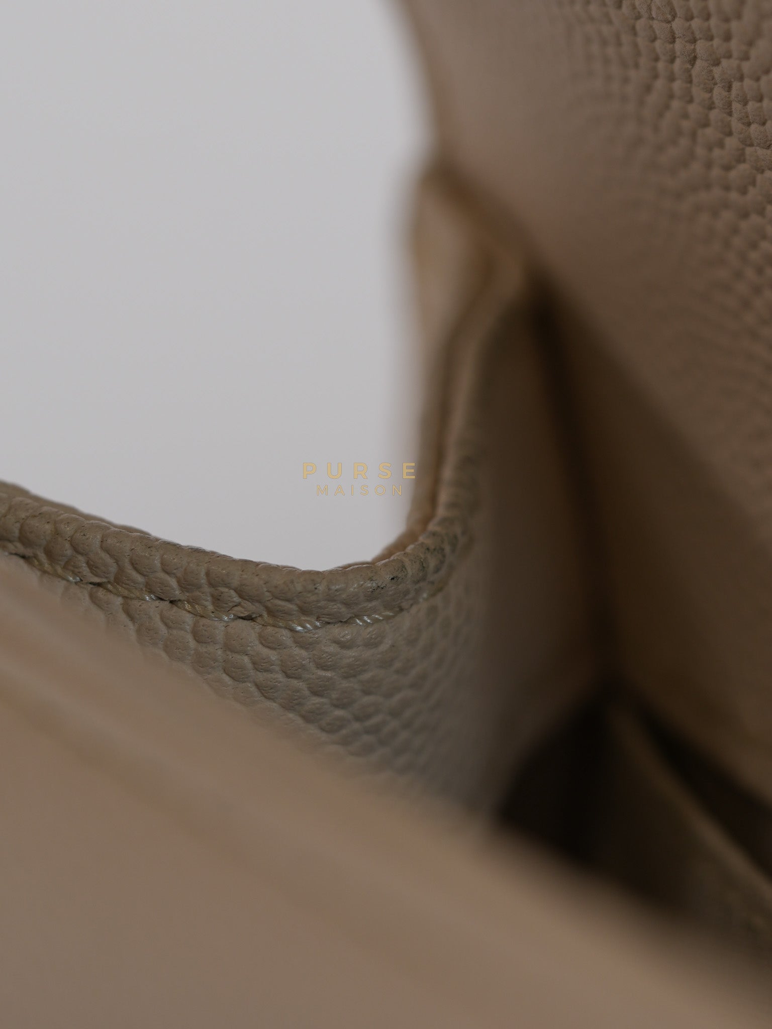 Boy Small in Cream Chevron Caviar Leather Aged Gold Hardware Series 25 | Purse Maison Luxury Bags Shop