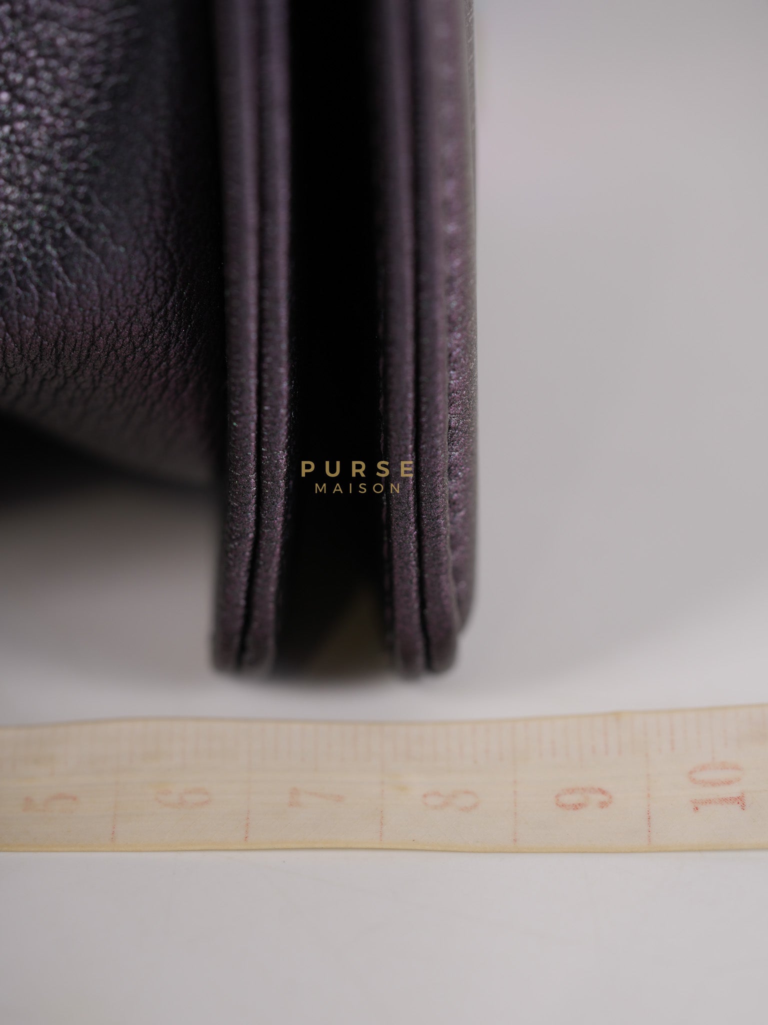 Boy Small in Iridescent Purple Quilted Calfskin Leather & Ruthenium Purple Hardware Series 21 | Purse Maison Luxury Bags Shop