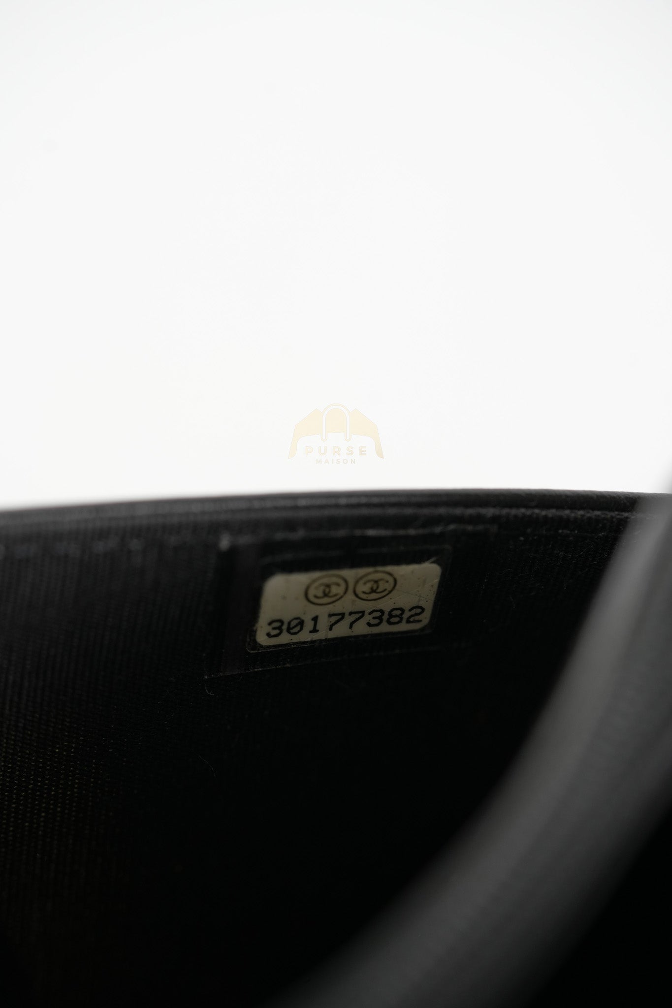 Boy Wallet on Chain in Black Quilted Caviar Leather & Gold Hardware Series 30 | Purse Maison Luxury Bags Shop