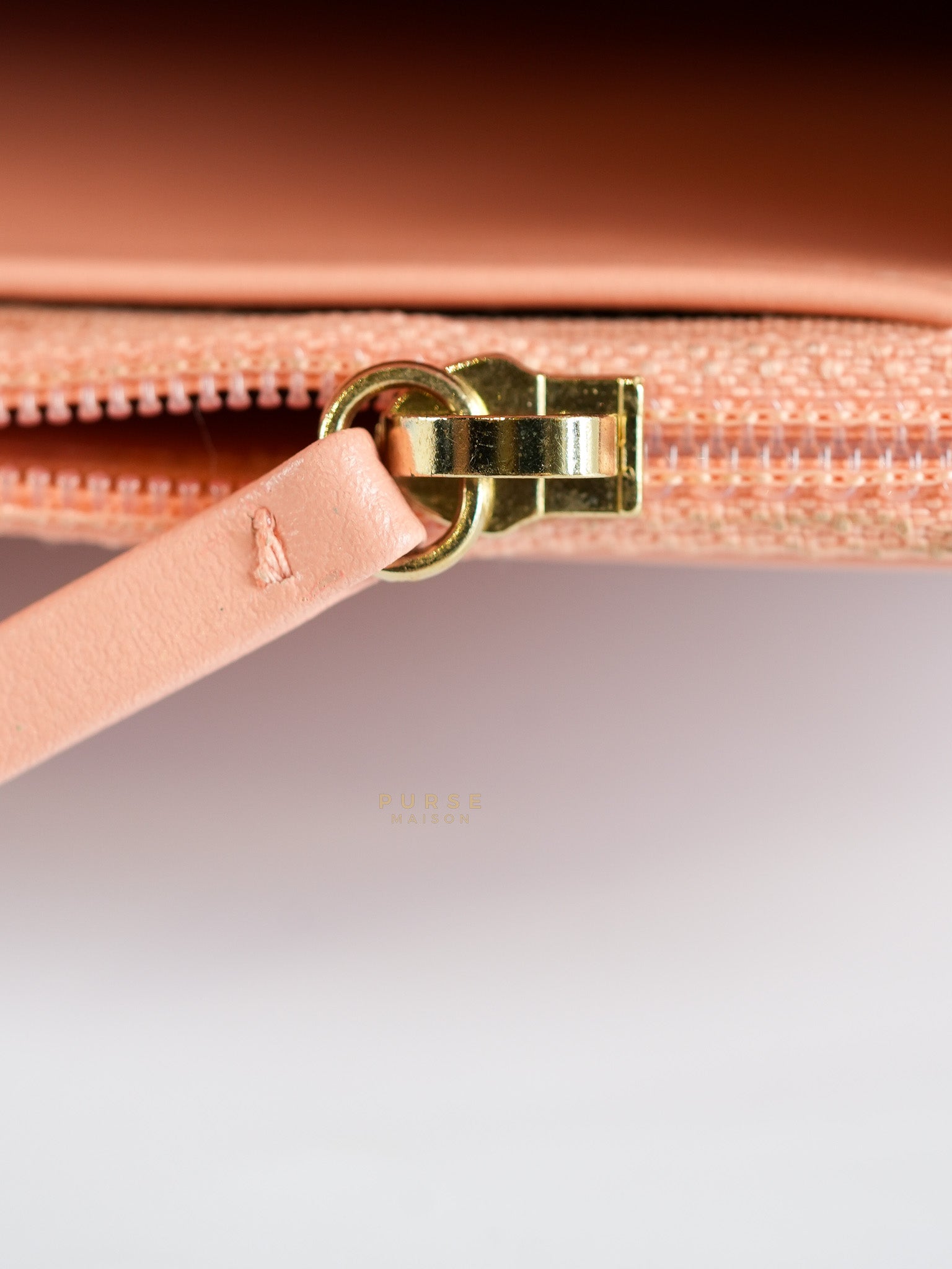 Boy Wallet On Chain in Light Pink Caviar Leather & Aged Gold Hardware (Series 27) | Purse Maison Luxury Bags Shop