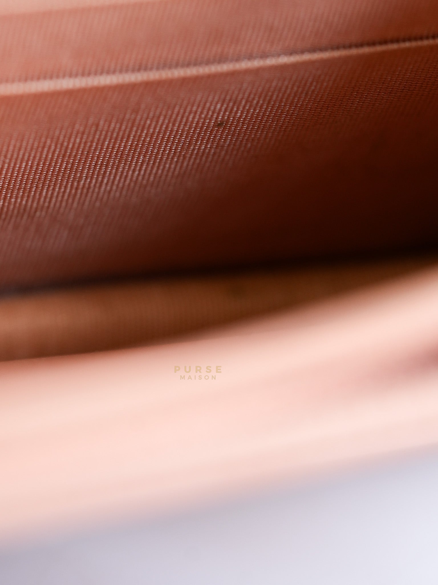 Boy Wallet On Chain in Light Pink Caviar Leather & Aged Gold Hardware (Series 27) | Purse Maison Luxury Bags Shop