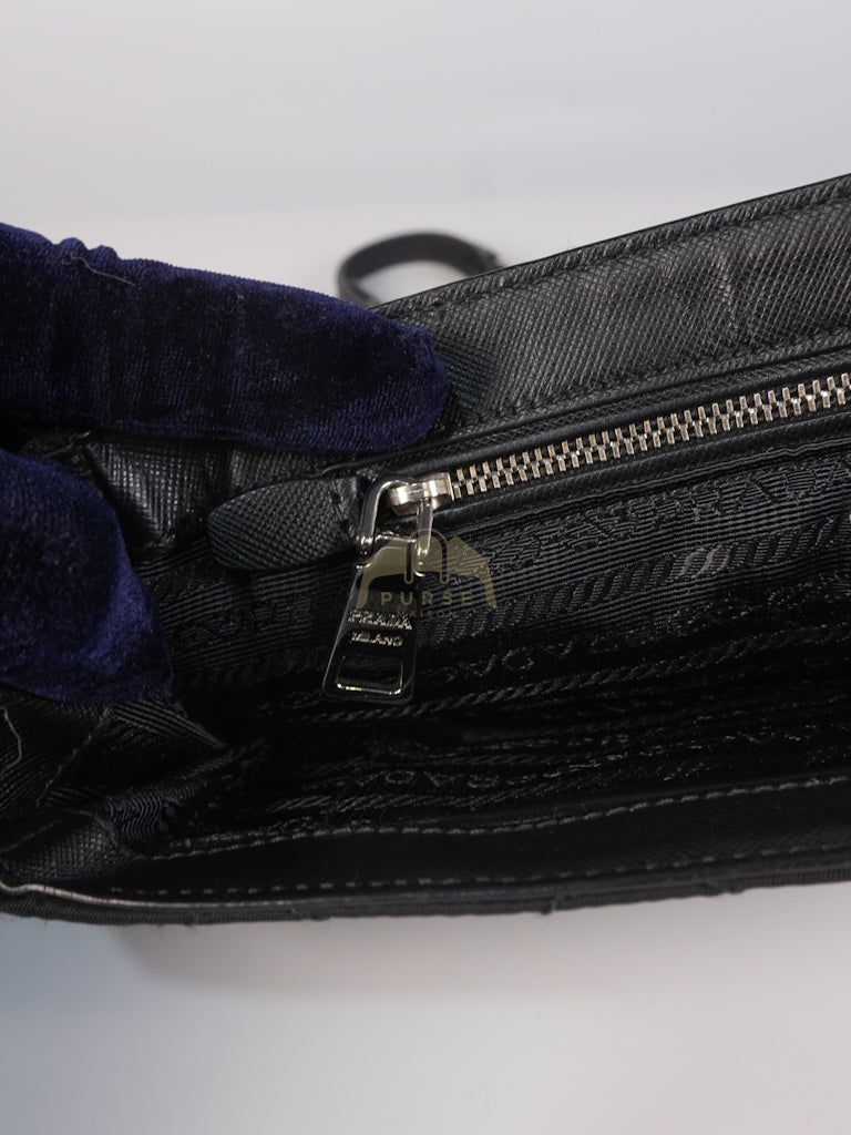 BP0584 Tessuto Impuntu Nero/Black Nylon Shoulder Bag/Crossbody Bag | Purse Maison Luxury Bags Shop