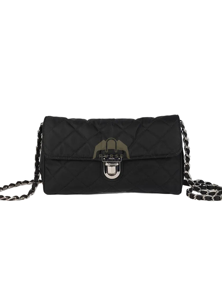 BP0584 Tessuto Impuntu Nero/Black Nylon Shoulder Bag/Crossbody Bag | Purse Maison Luxury Bags Shop