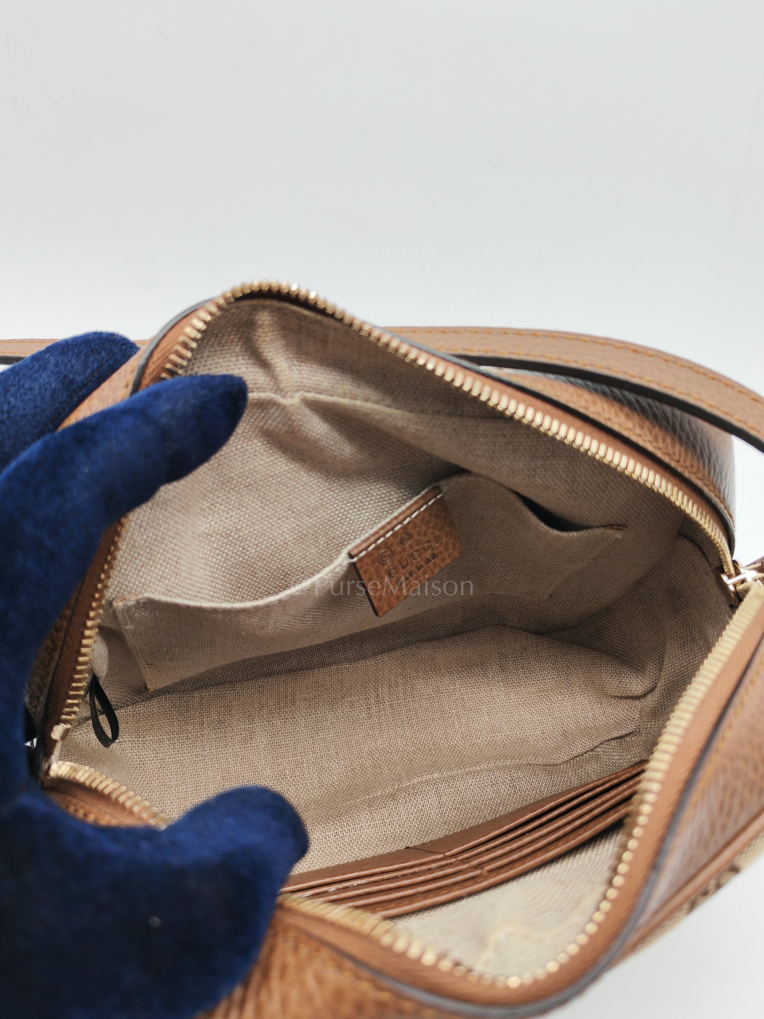 Bree in Brown Supreme Canvas Crossbody Bag | Purse Maison Luxury Bags Shop