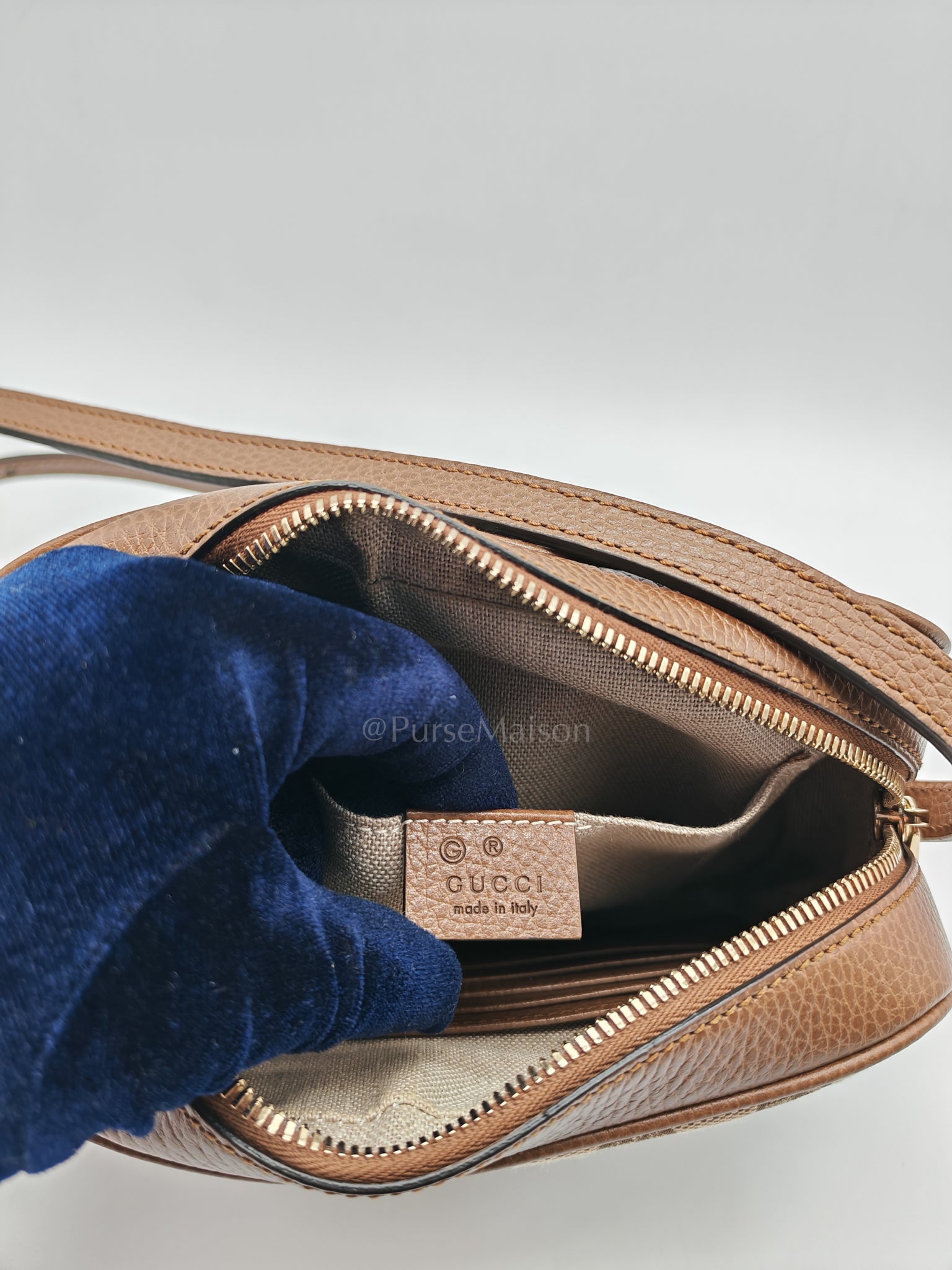 Bree in Brown Supreme Canvas Crossbody Bag | Purse Maison Luxury Bags Shop