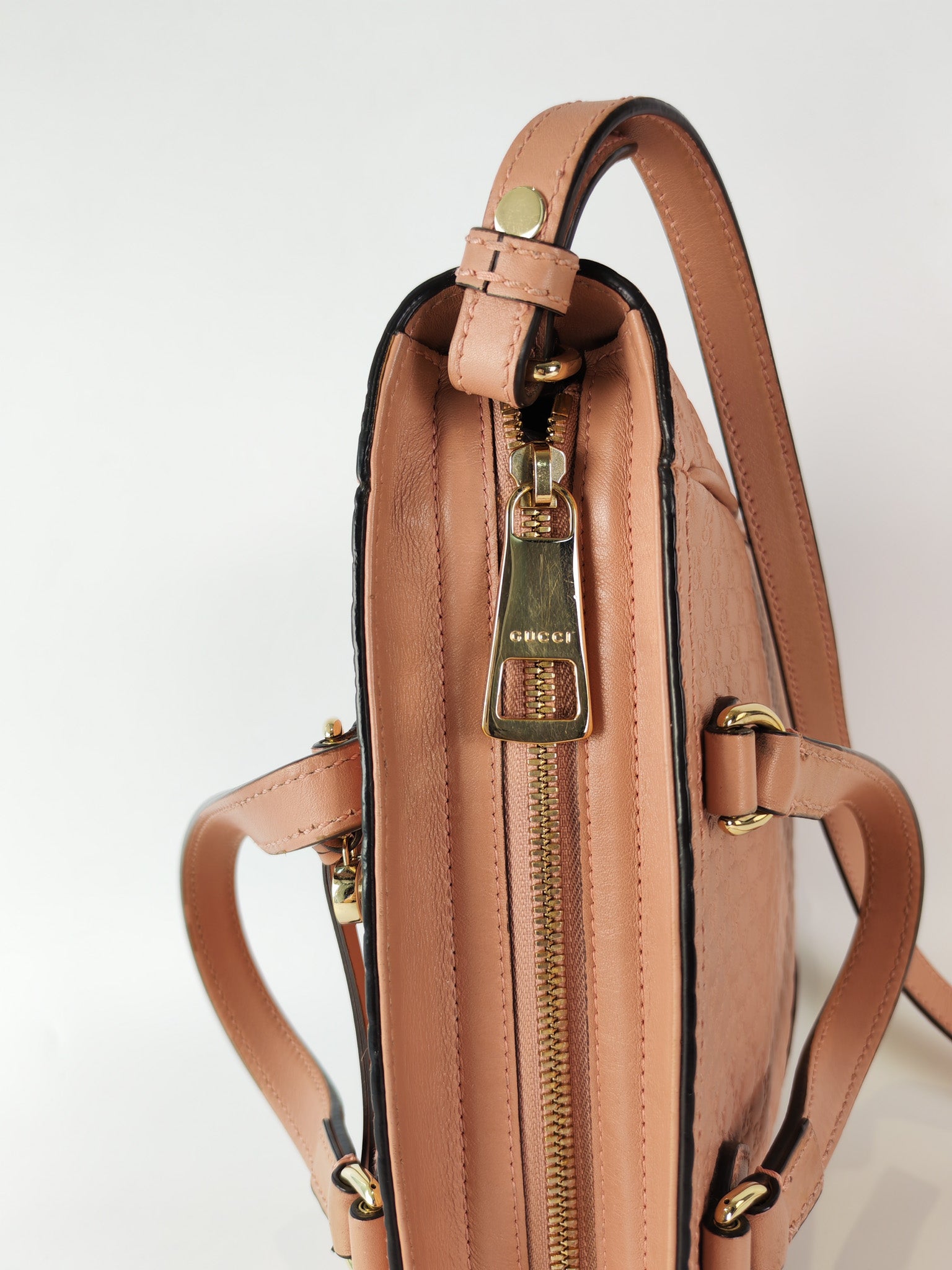 Bree Tote Bag Small in Pink Micro Guccissima Leather | Purse Maison Luxury Bags Shop