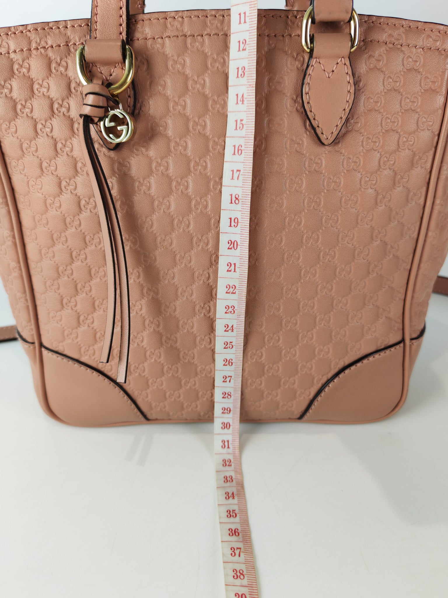 Bree Tote Bag Small in Pink Micro Guccissima Leather | Purse Maison Luxury Bags Shop