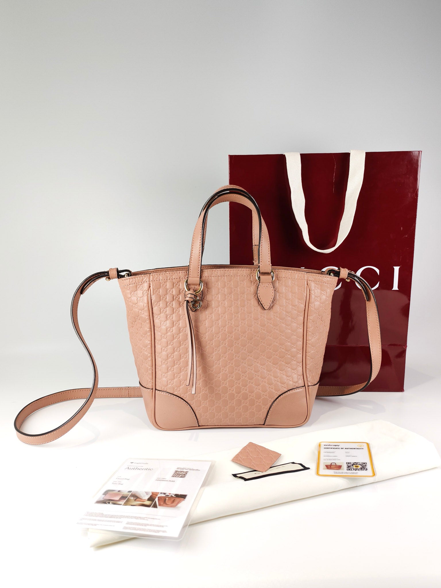 Bree Tote Bag Small in Pink Micro Guccissima Leather | Purse Maison Luxury Bags Shop