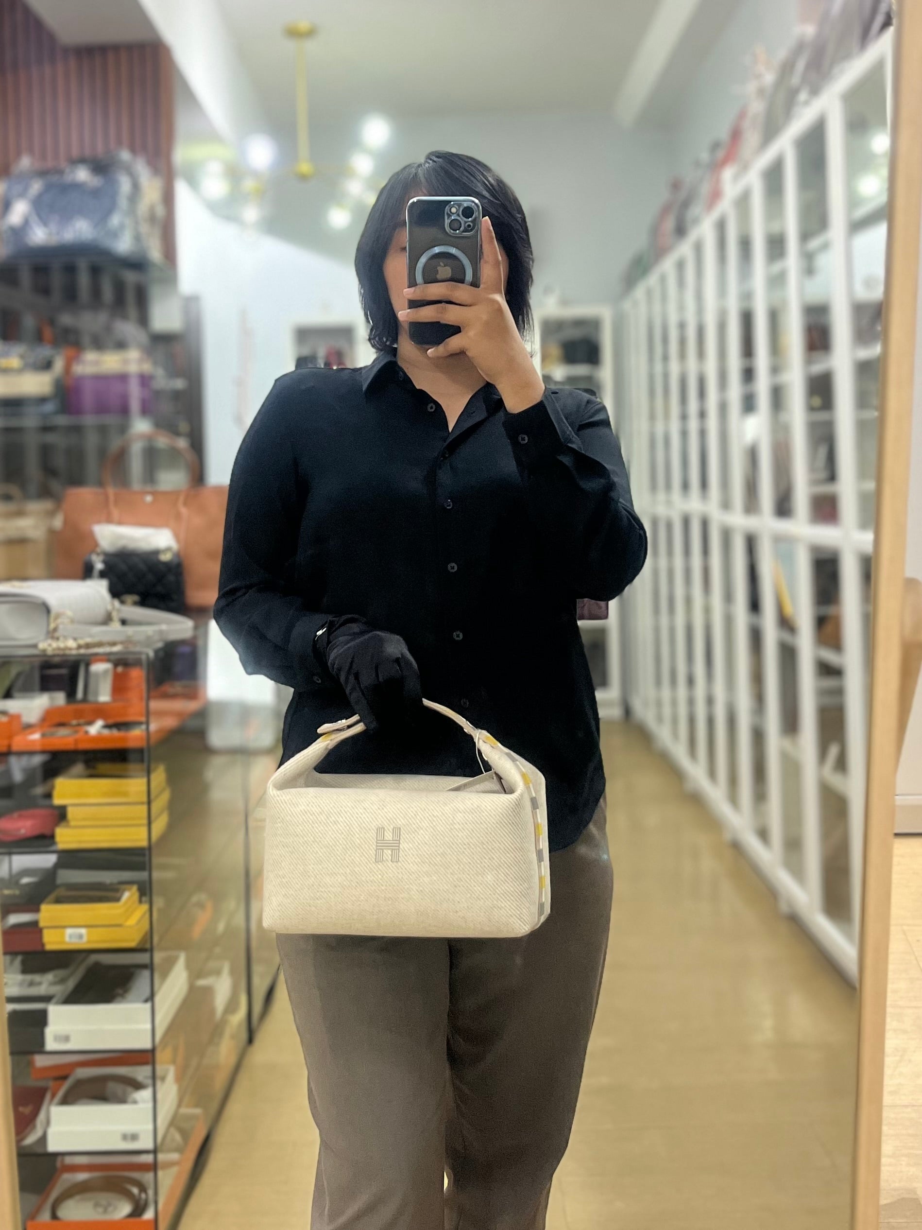 Bride-a-Brac PM in Beige Palladium Hardware | Purse Maison Luxury Bags Shop