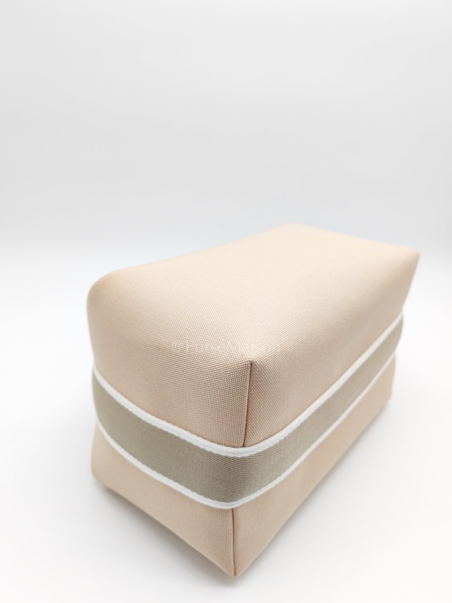 Bride A Bric GM Natural Cotton Vanity Case in Palladium Hardware | Purse Maison Luxury Bags Shop