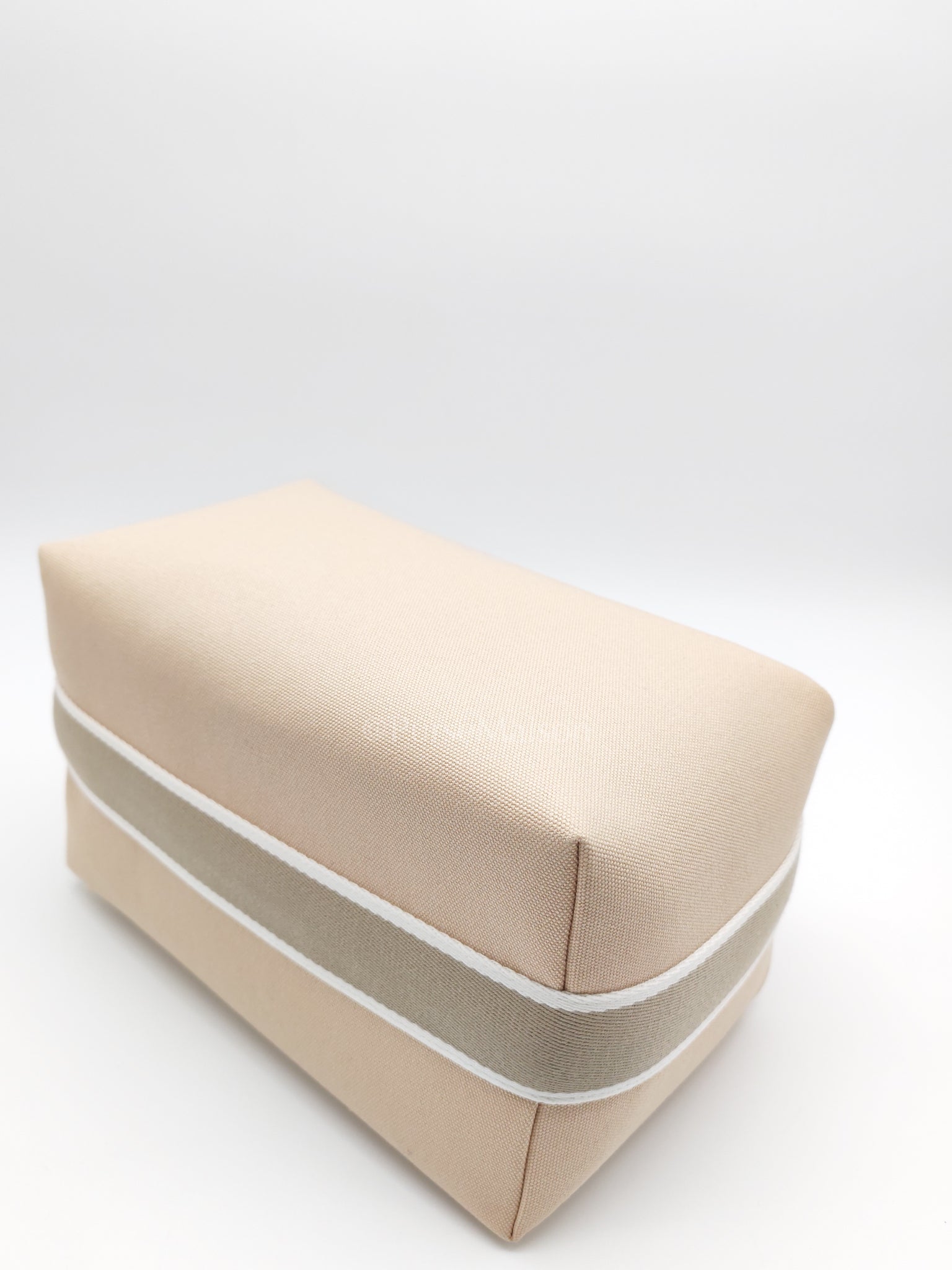 Bride A Bric GM Natural Cotton Vanity Case in Palladium Hardware | Purse Maison Luxury Bags Shop