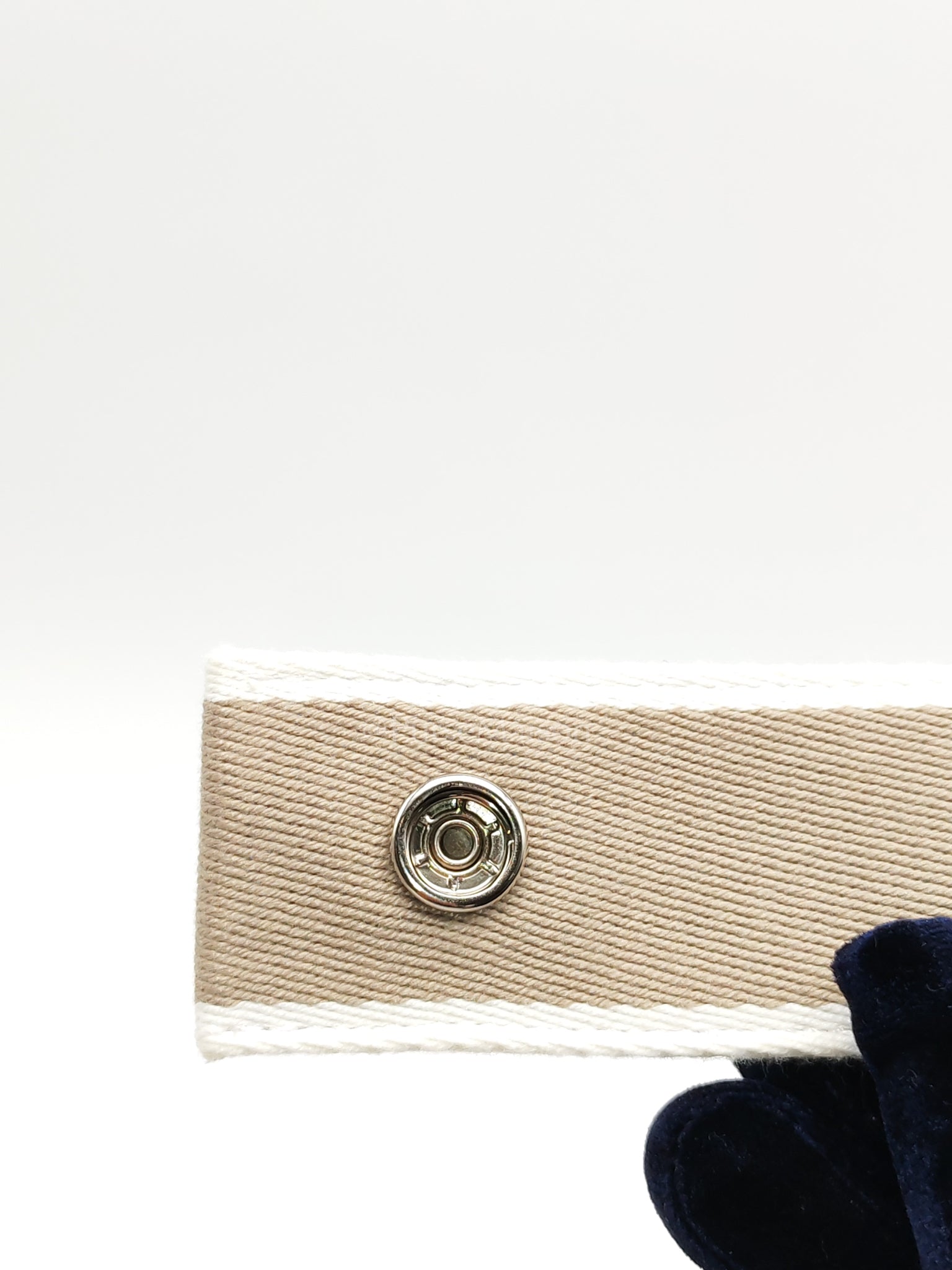 Bride A Bric GM Natural Cotton Vanity Case in Palladium Hardware | Purse Maison Luxury Bags Shop