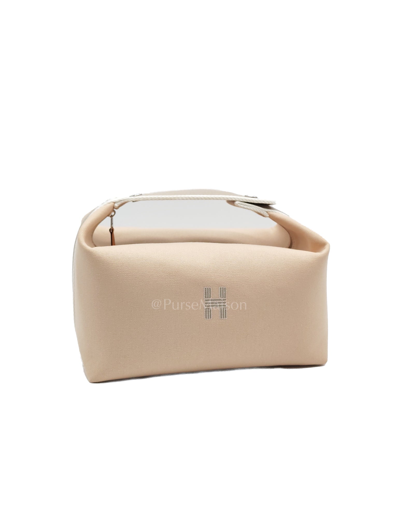 Bride A Bric GM Natural Cotton Vanity Case in Palladium Hardware | Purse Maison Luxury Bags Shop