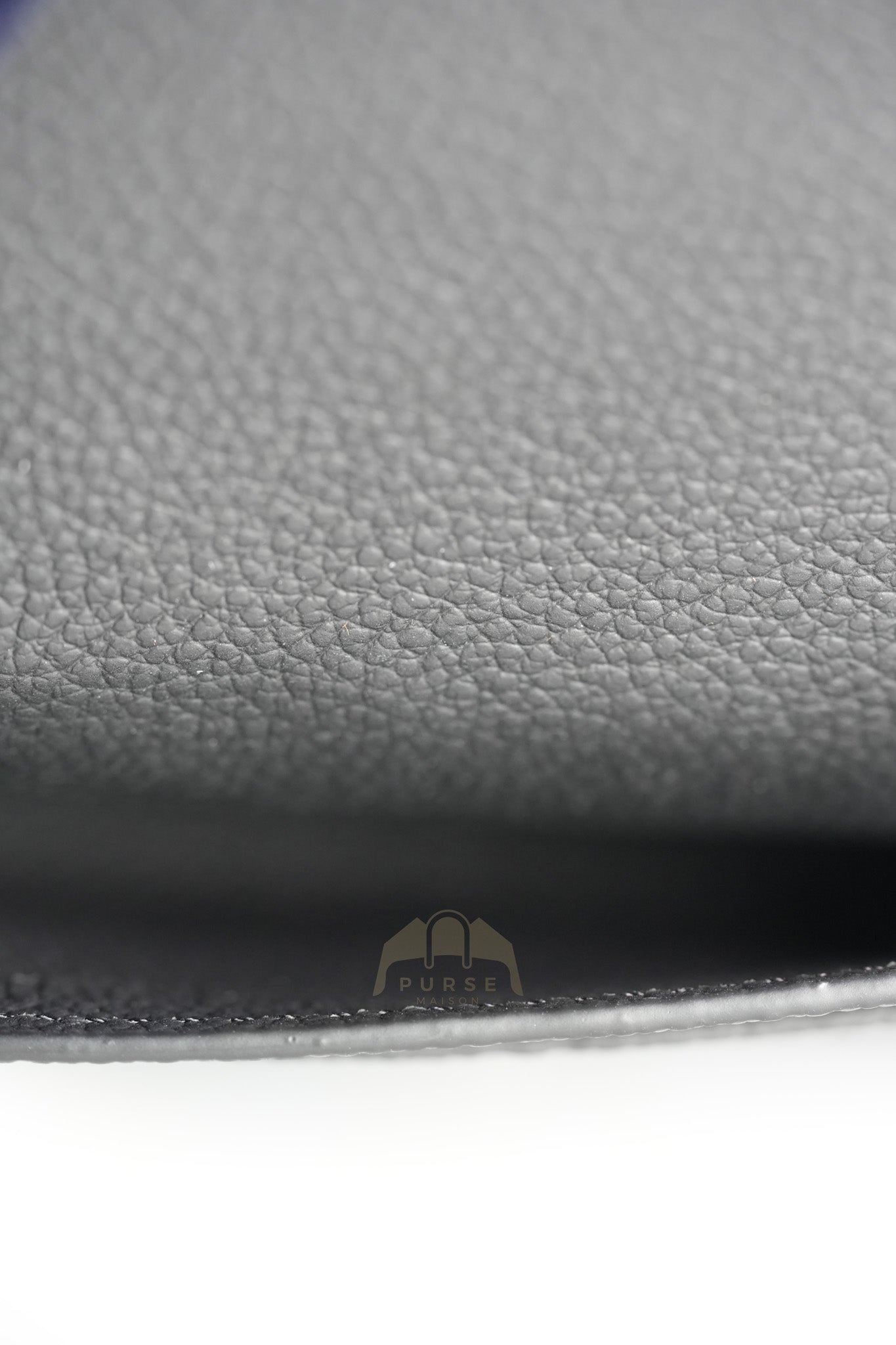 Business Card Holder in Black Monogram Empreinte Leather Microchip | Purse Maison Luxury Bags Shop