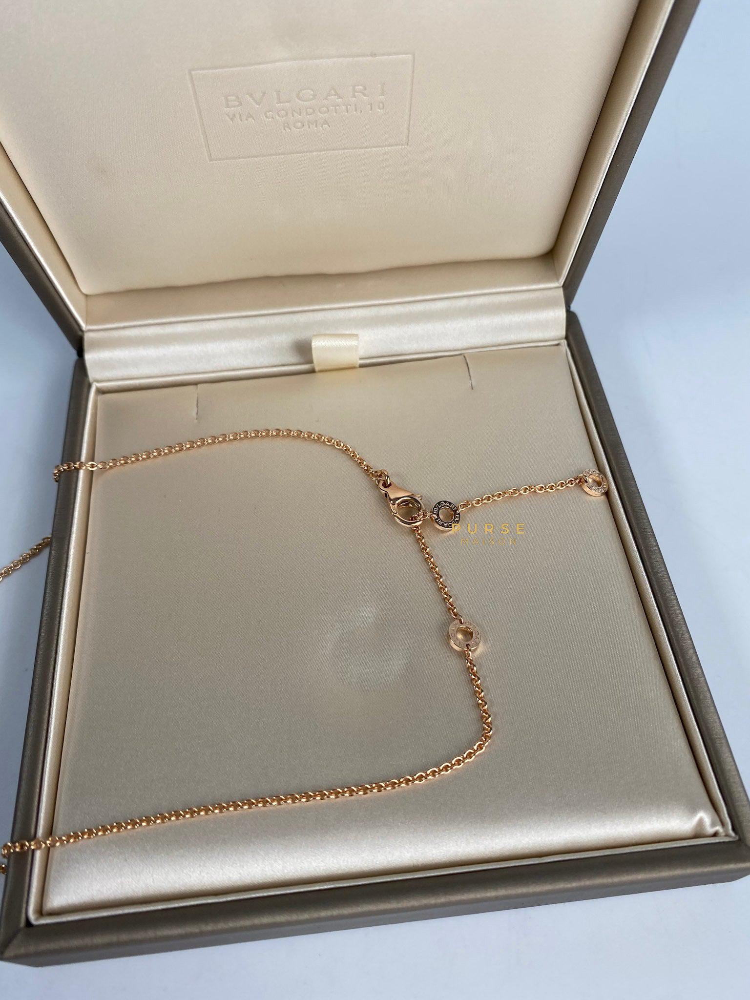 Bvlgari B.Zero 1 Rose Gold Necklace and Black Ceramic Pendant
