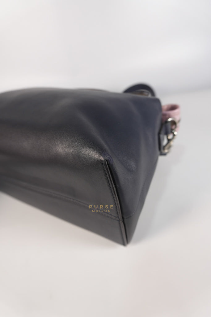 By The Way Bag Small in Multicolor Black Beige & Pink Leather | Purse Maison Luxury Bags Shop