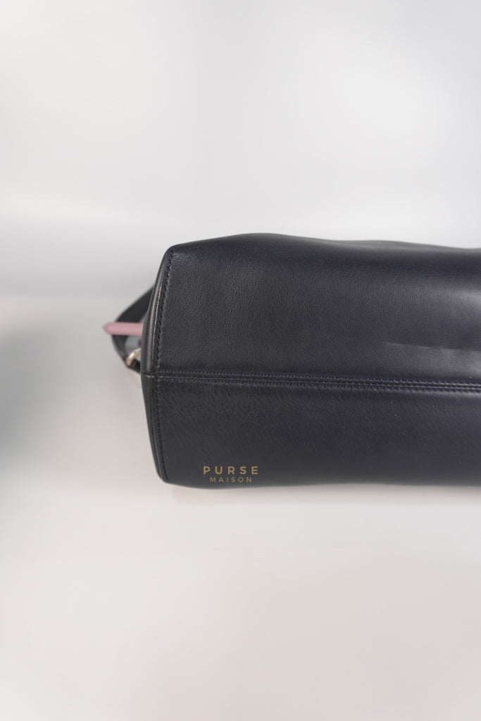 By The Way Bag Small in Multicolor Black Beige & Pink Leather | Purse Maison Luxury Bags Shop